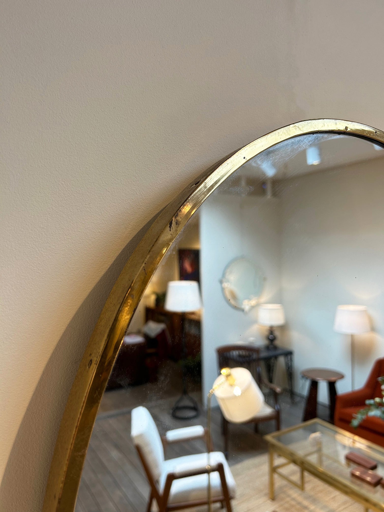 Mid-Century Oval Mirror