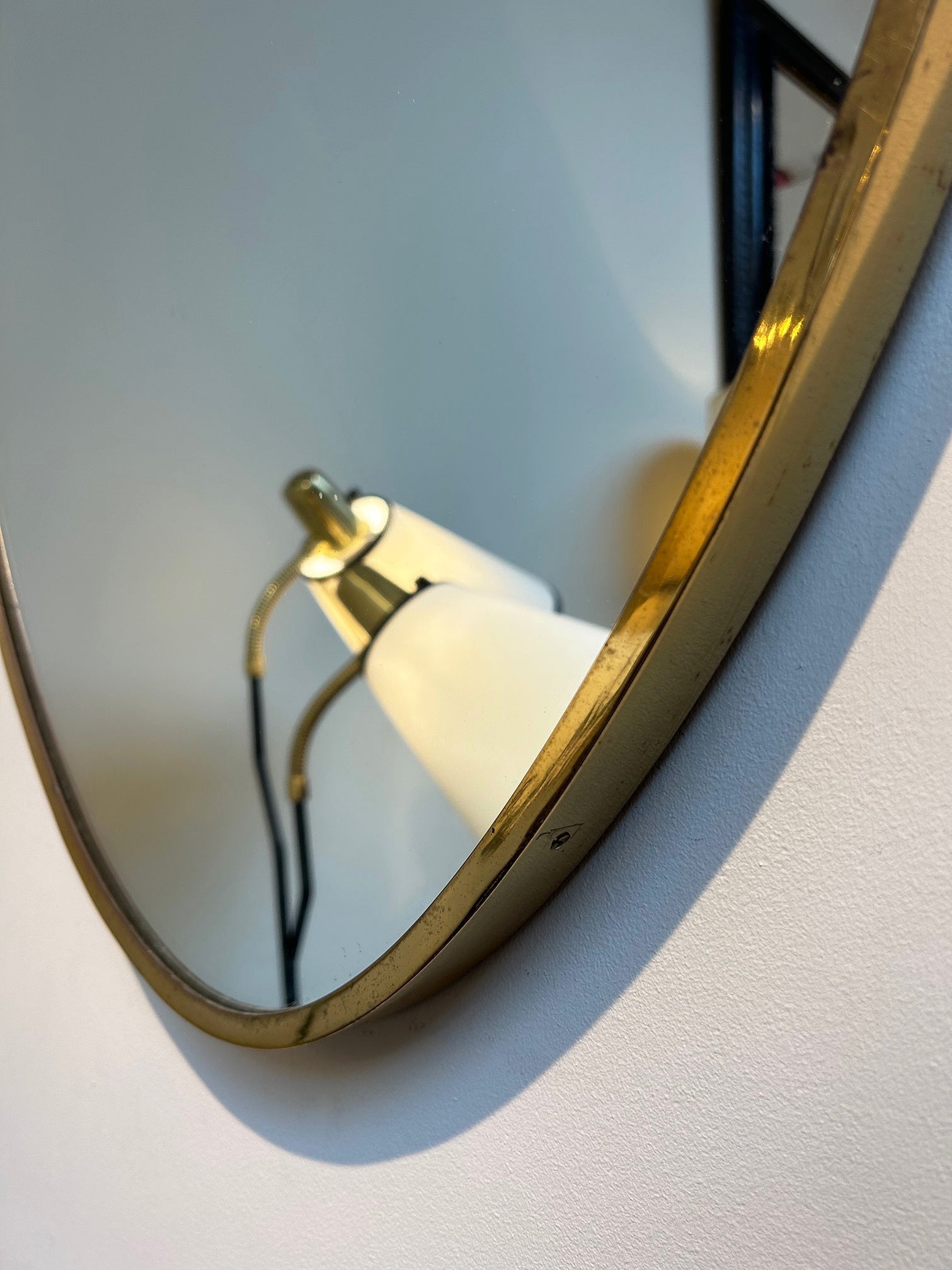 Mid-Century Oval Mirror