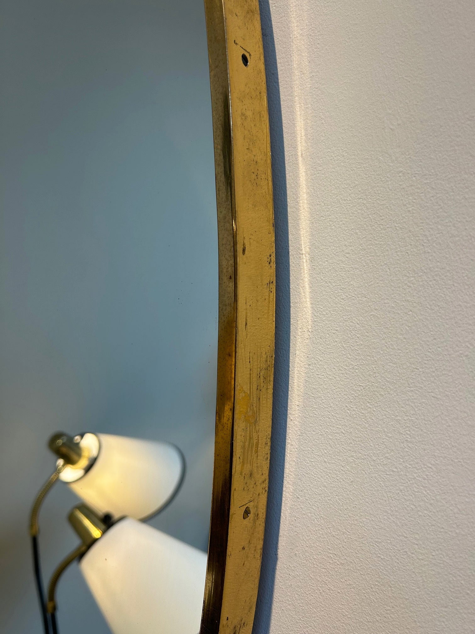 Mid-Century Oval Mirror