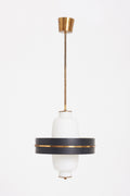 8985- Brass and Glass Ceiling Light by Stilnovo