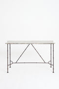 8994- Large Marble Top Console Table