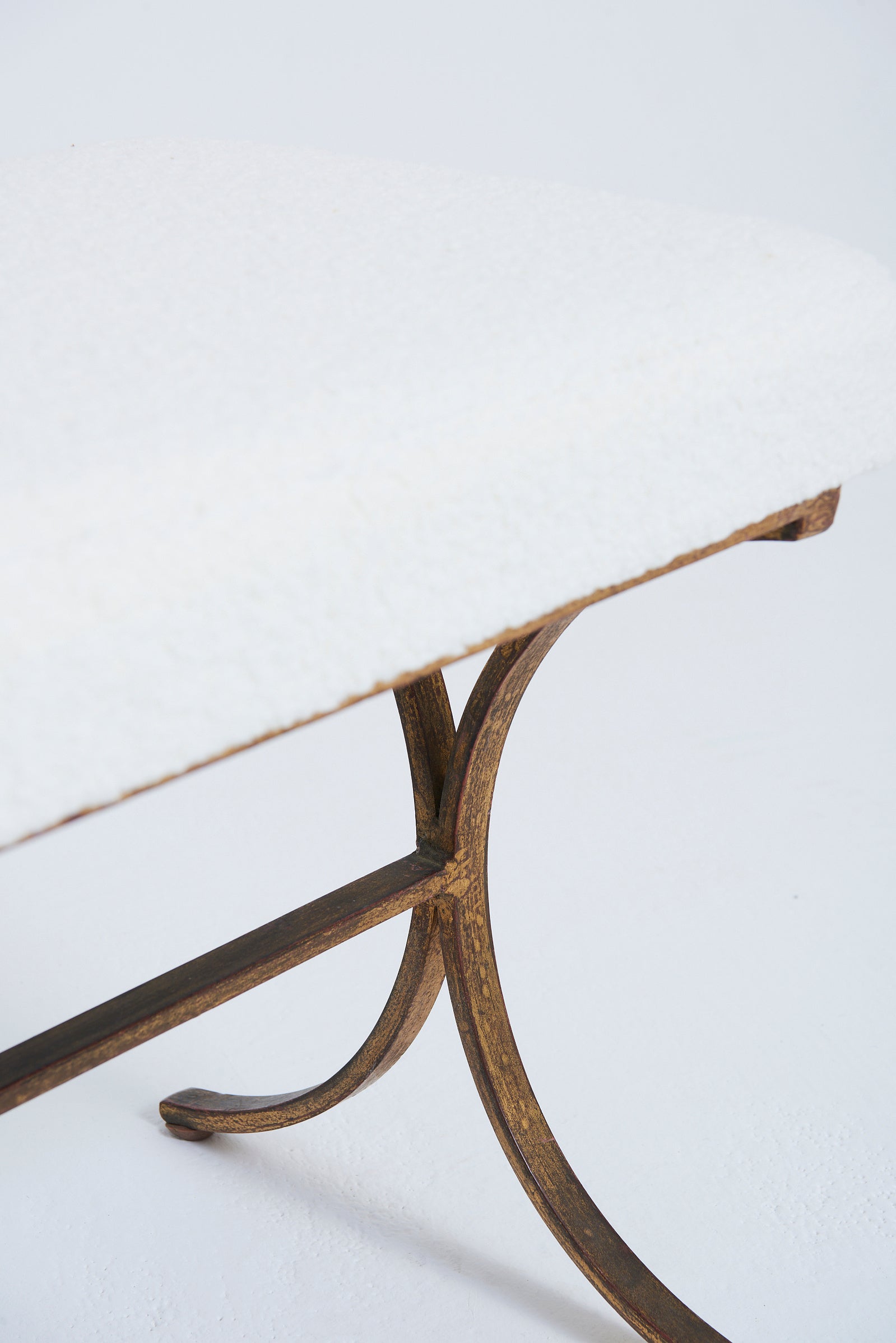 Gilt Iron Long Stool