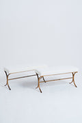 8999- Gilt Iron Long Stool