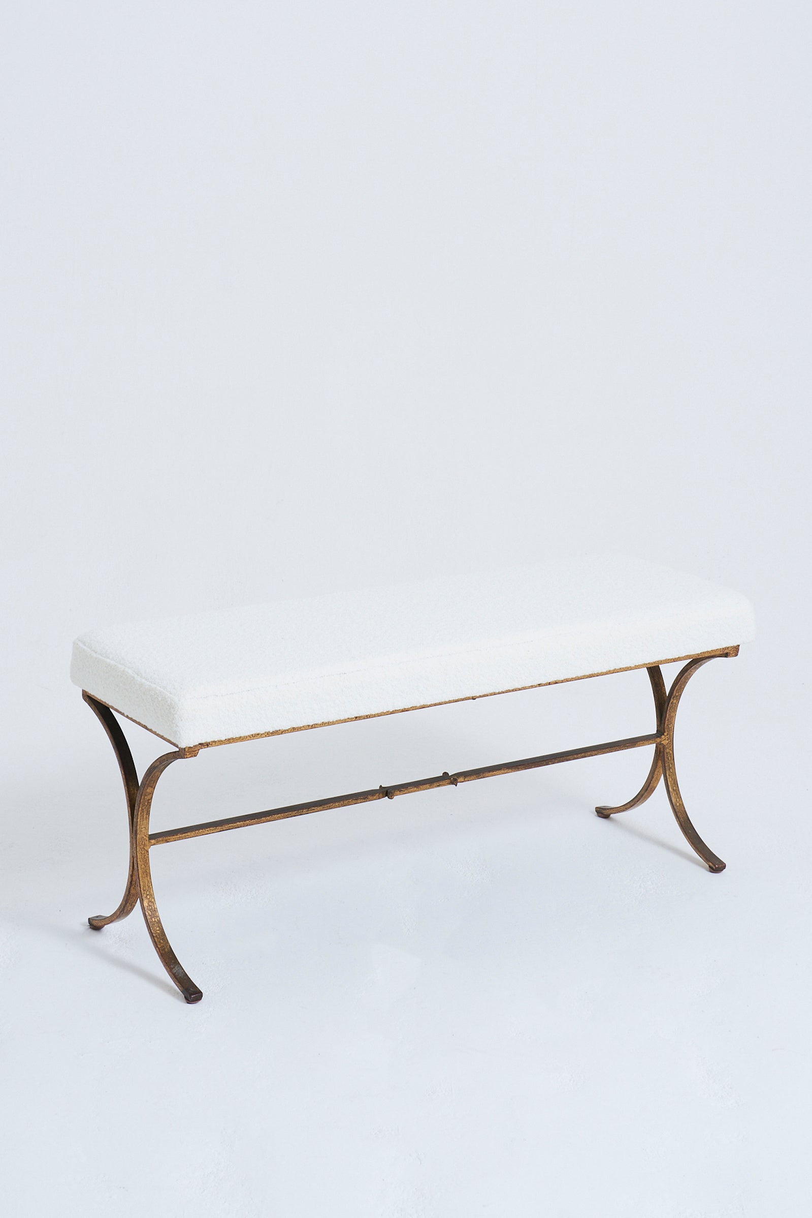 Gilt Iron Long Stool