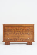 9023- Art Deco Walnut Chest of Drawers