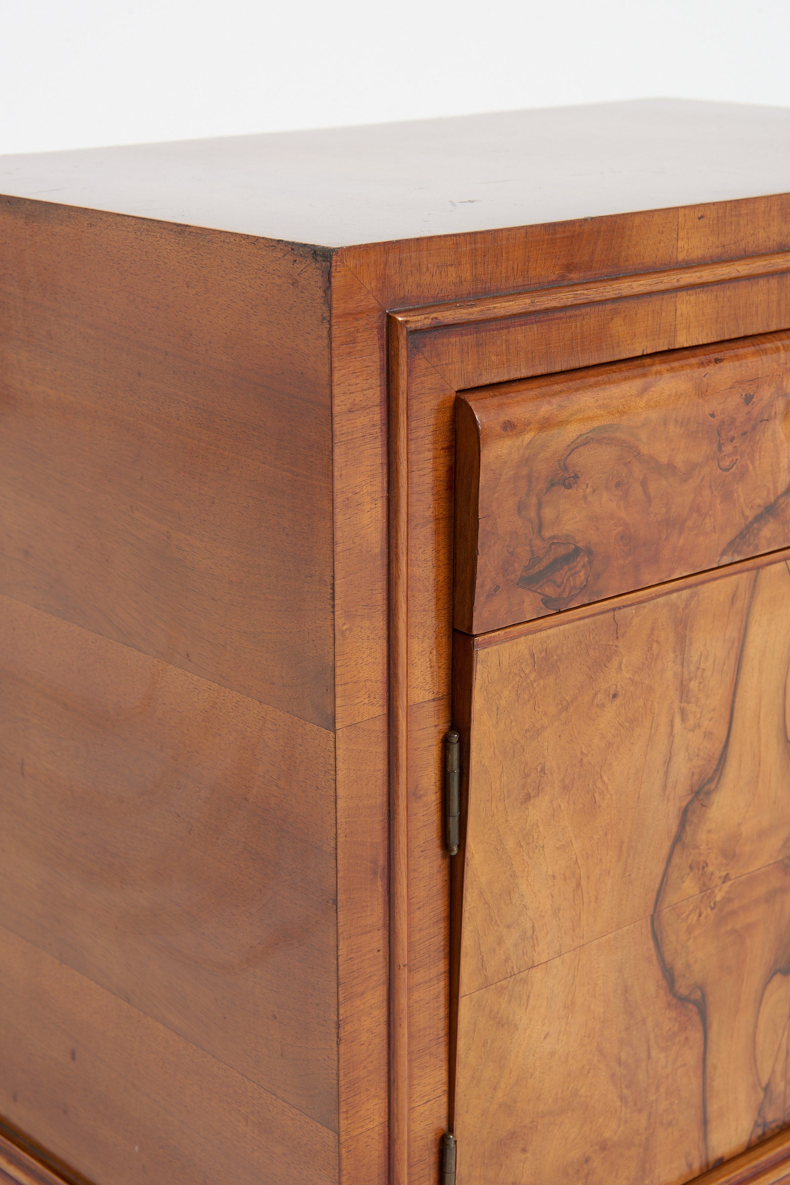Pair of Art Deco Walnut Bedside Cabinets
