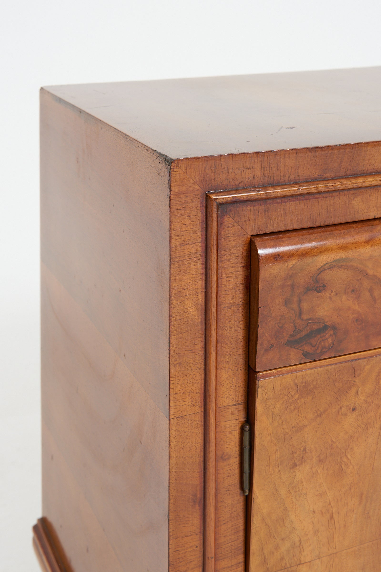 Pair of Art Deco Walnut Bedside Cabinets