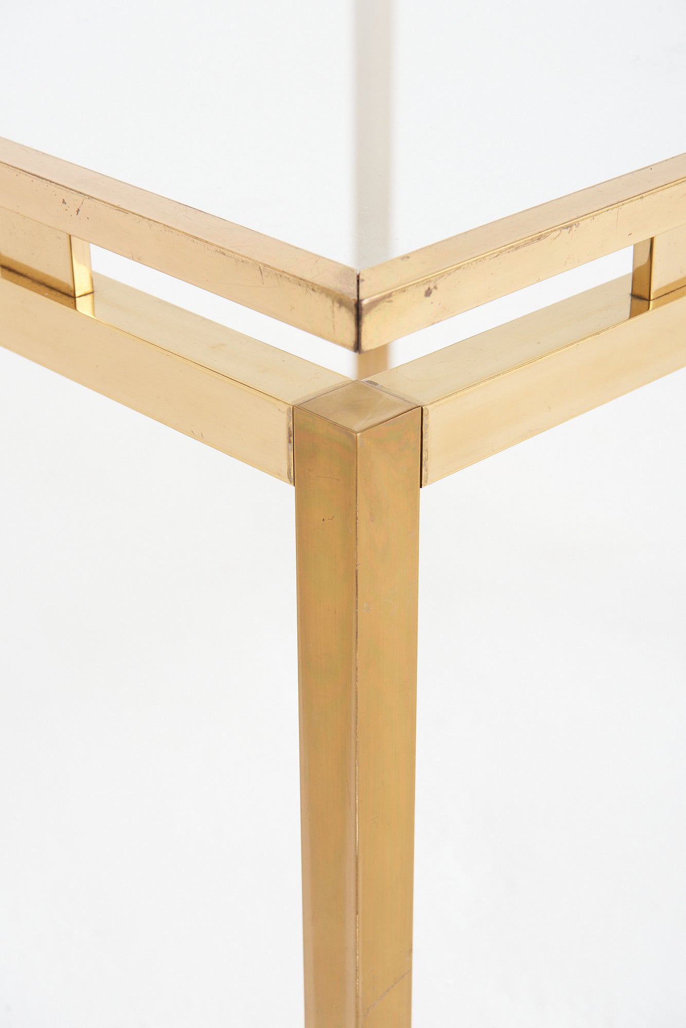 Mid-Century Brass Coffee Table