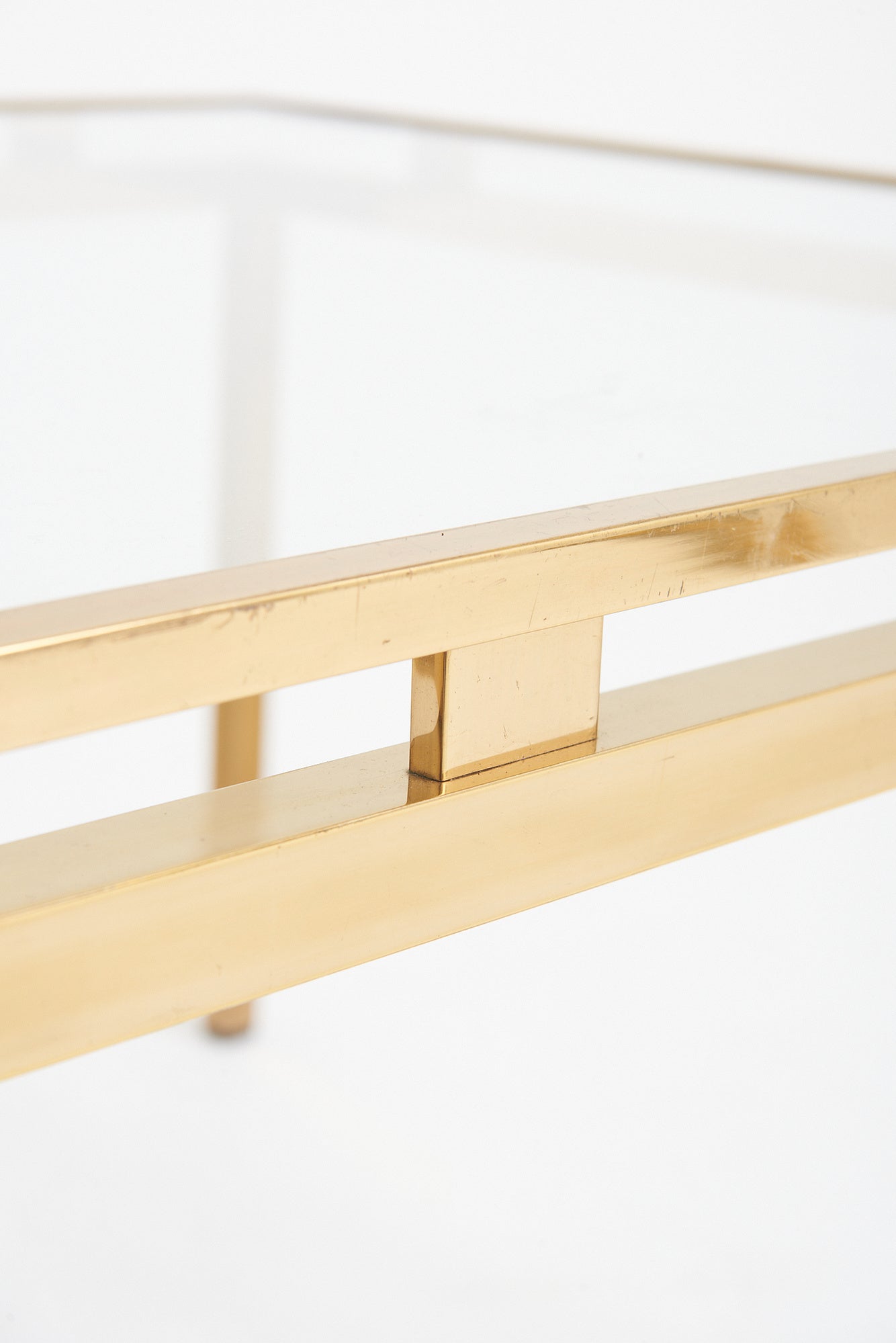 Mid-Century Brass Coffee Table