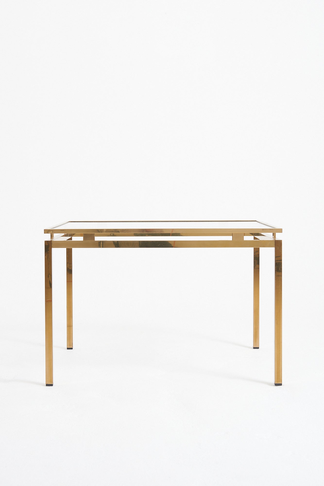 Mid-Century Brass Coffee Table
