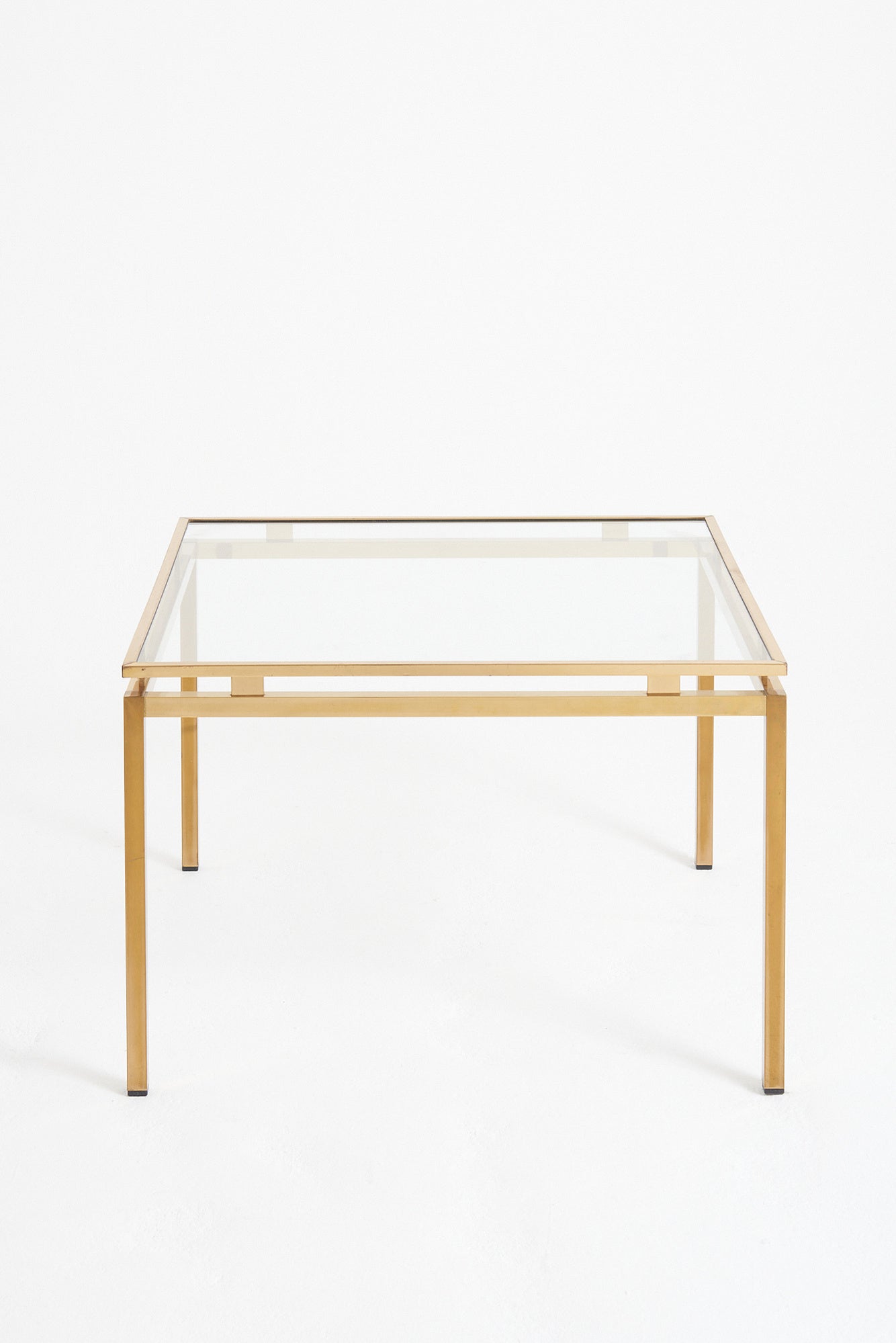Mid-Century Brass Coffee Table