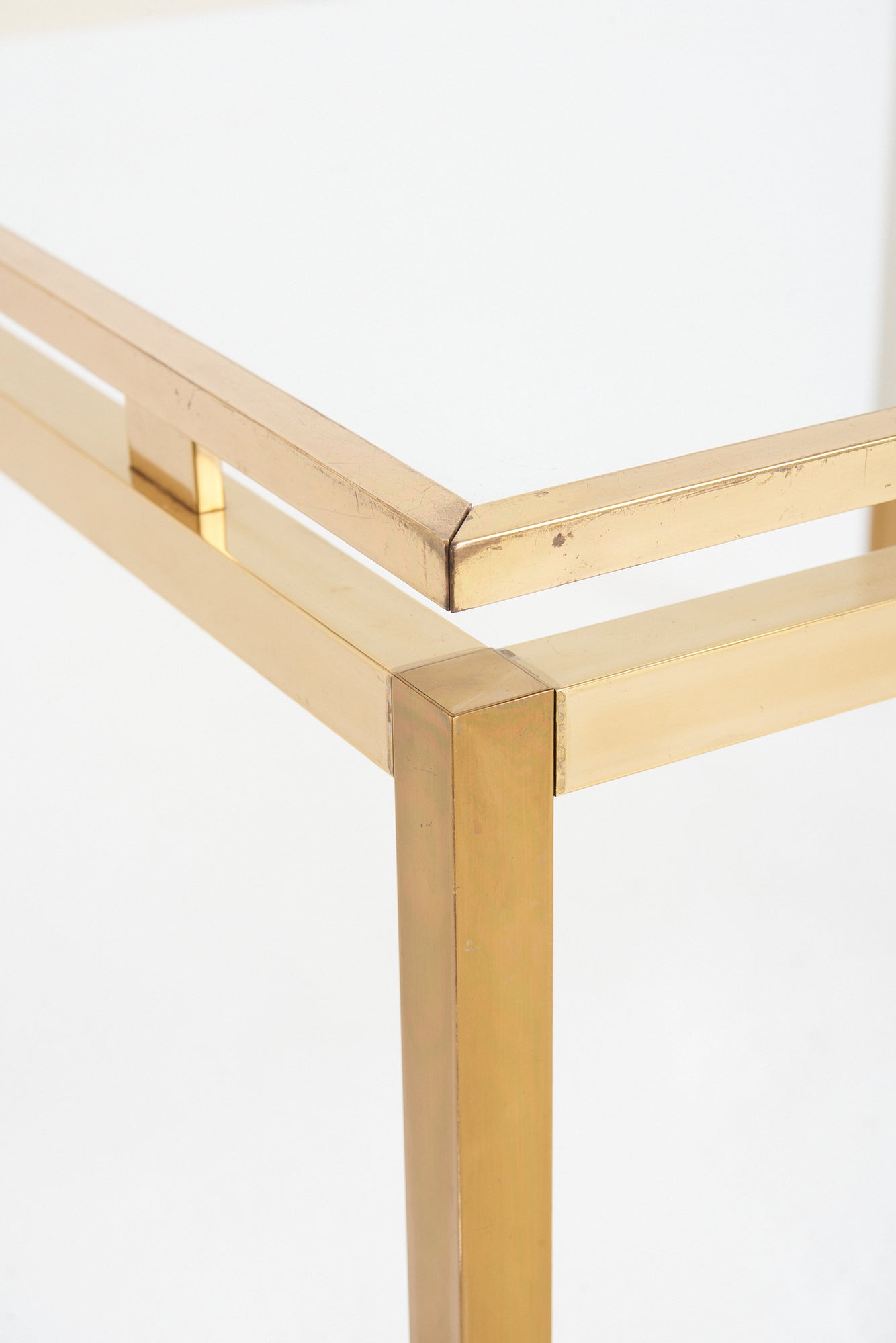 Mid-Century Brass Coffee Table