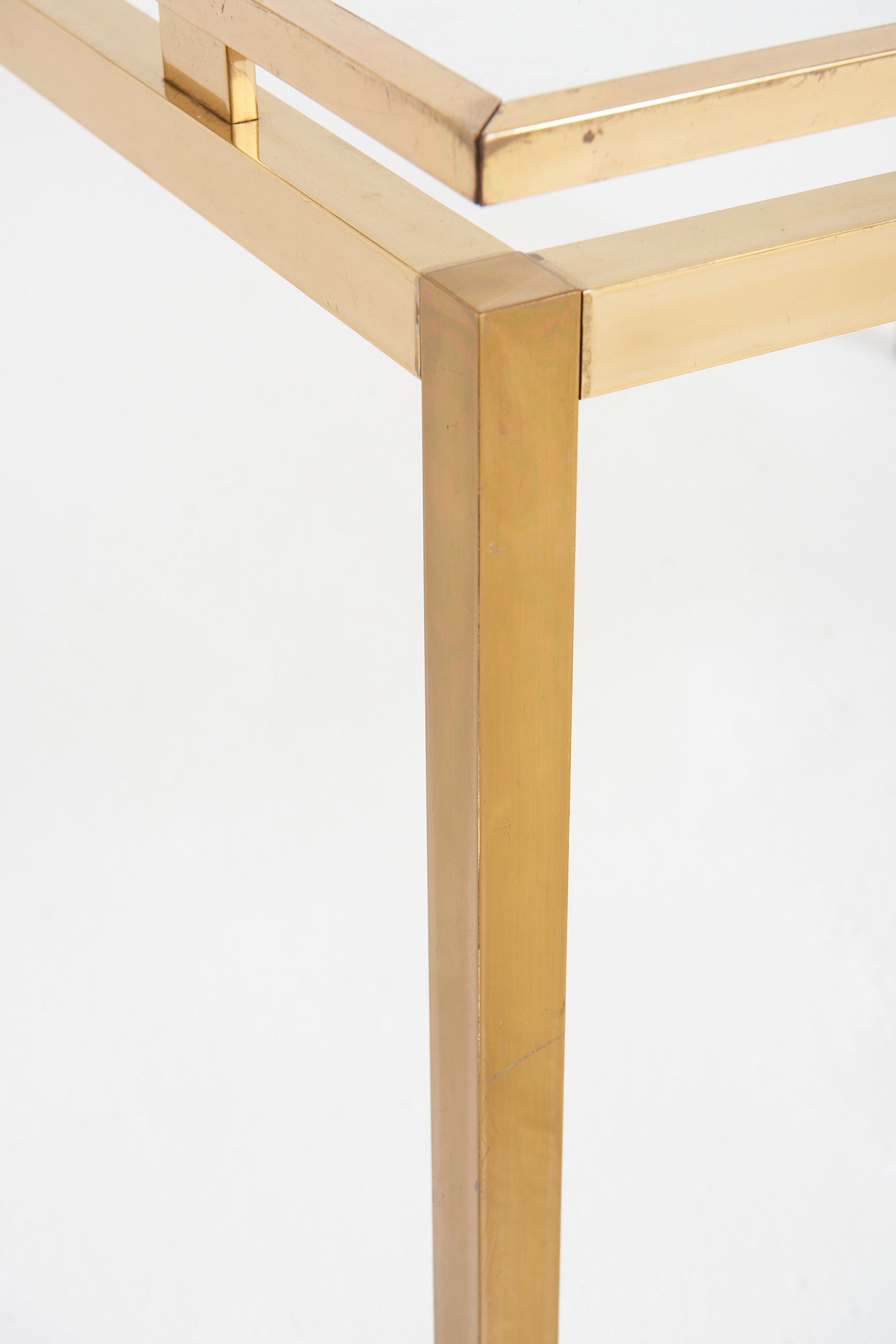Mid-Century Brass Coffee Table