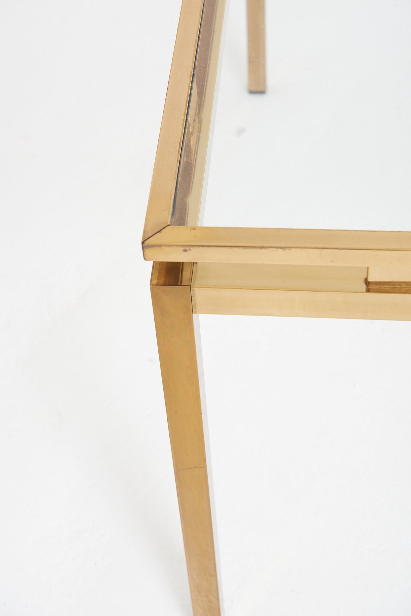 Mid-Century Brass Coffee Table