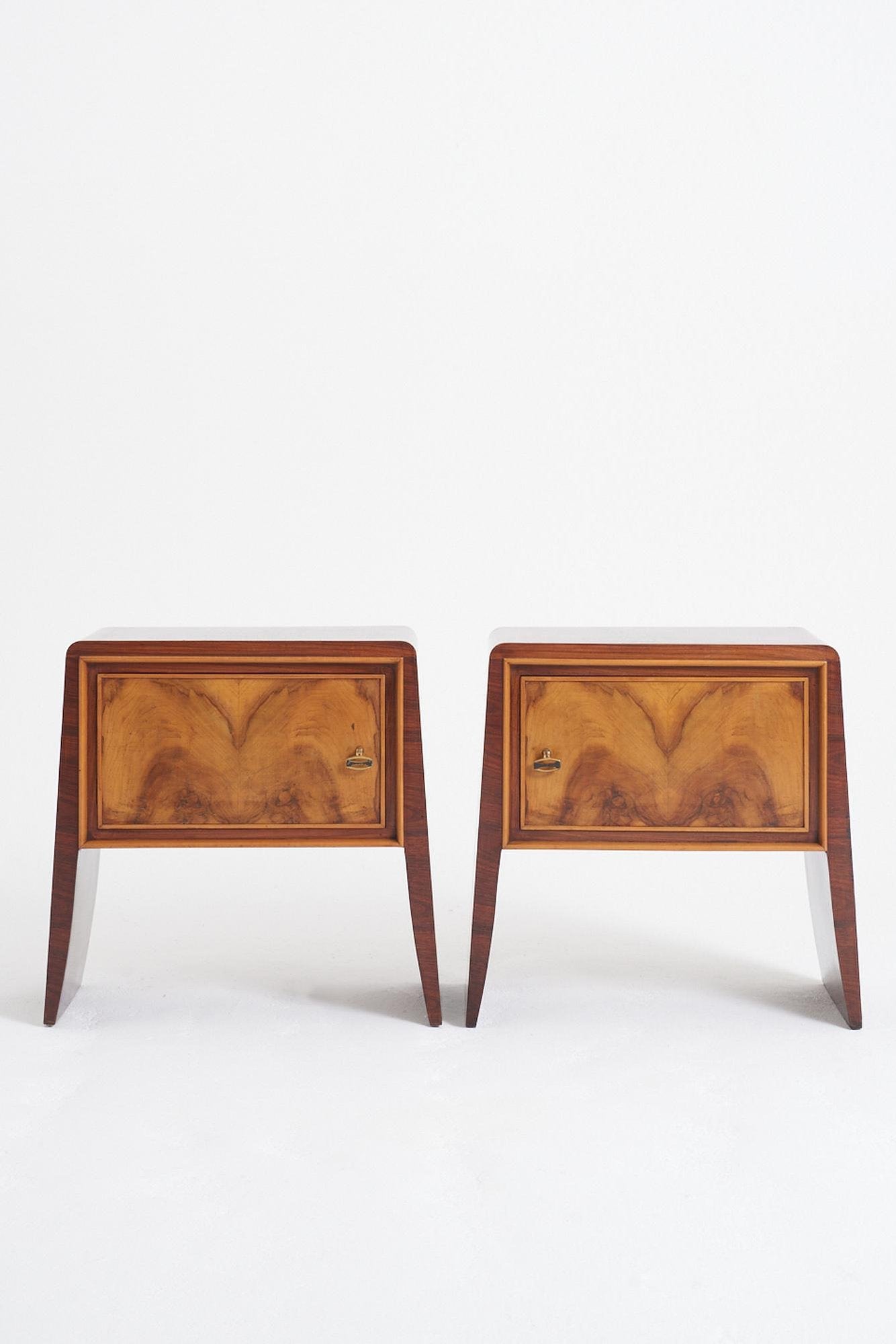 Pair of 1940s Bedside Cabinets