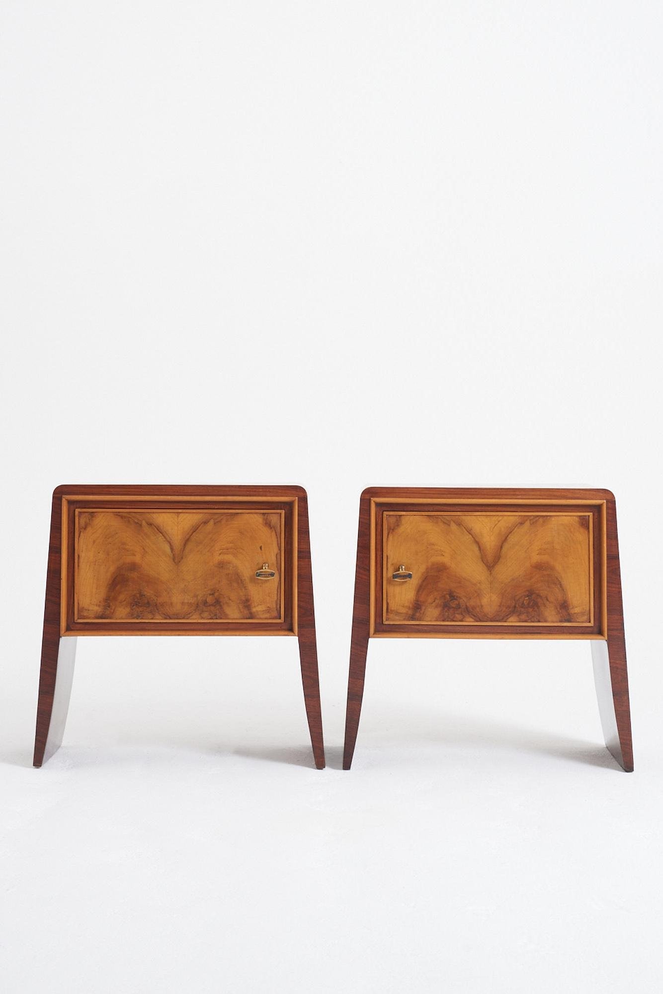 Pair of 1940s Bedside Cabinets
