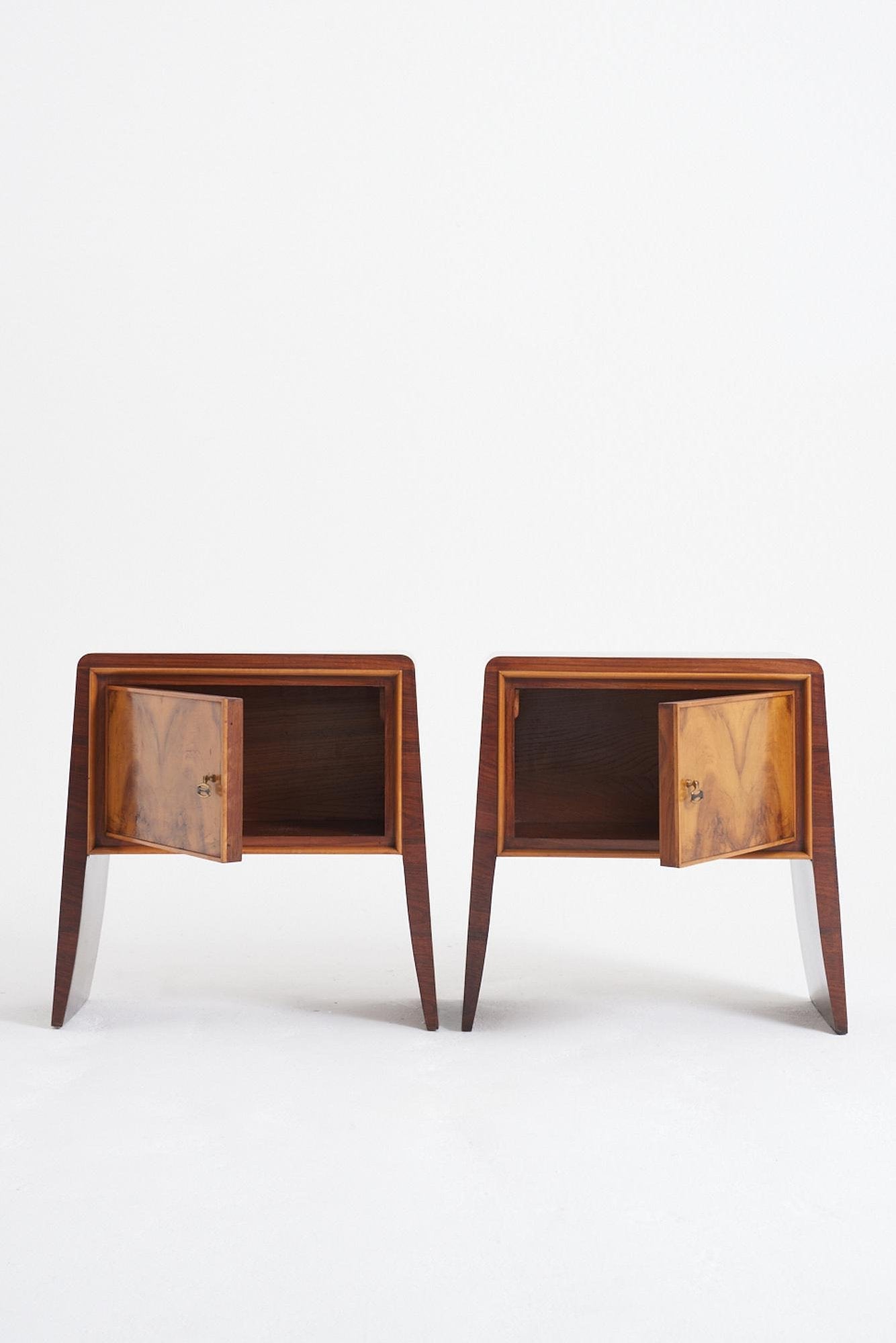 Pair of 1940s Bedside Cabinets