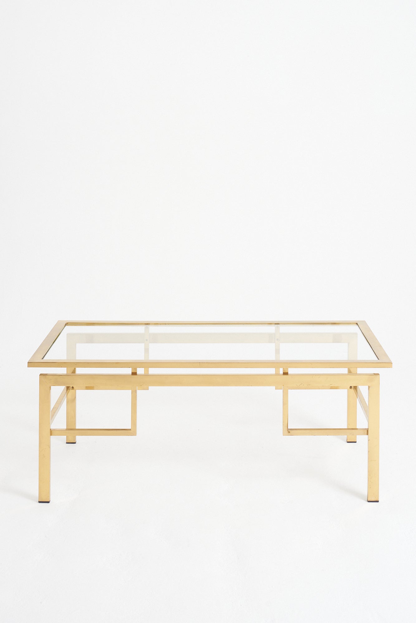 Mid-Century Brass Coffee Table