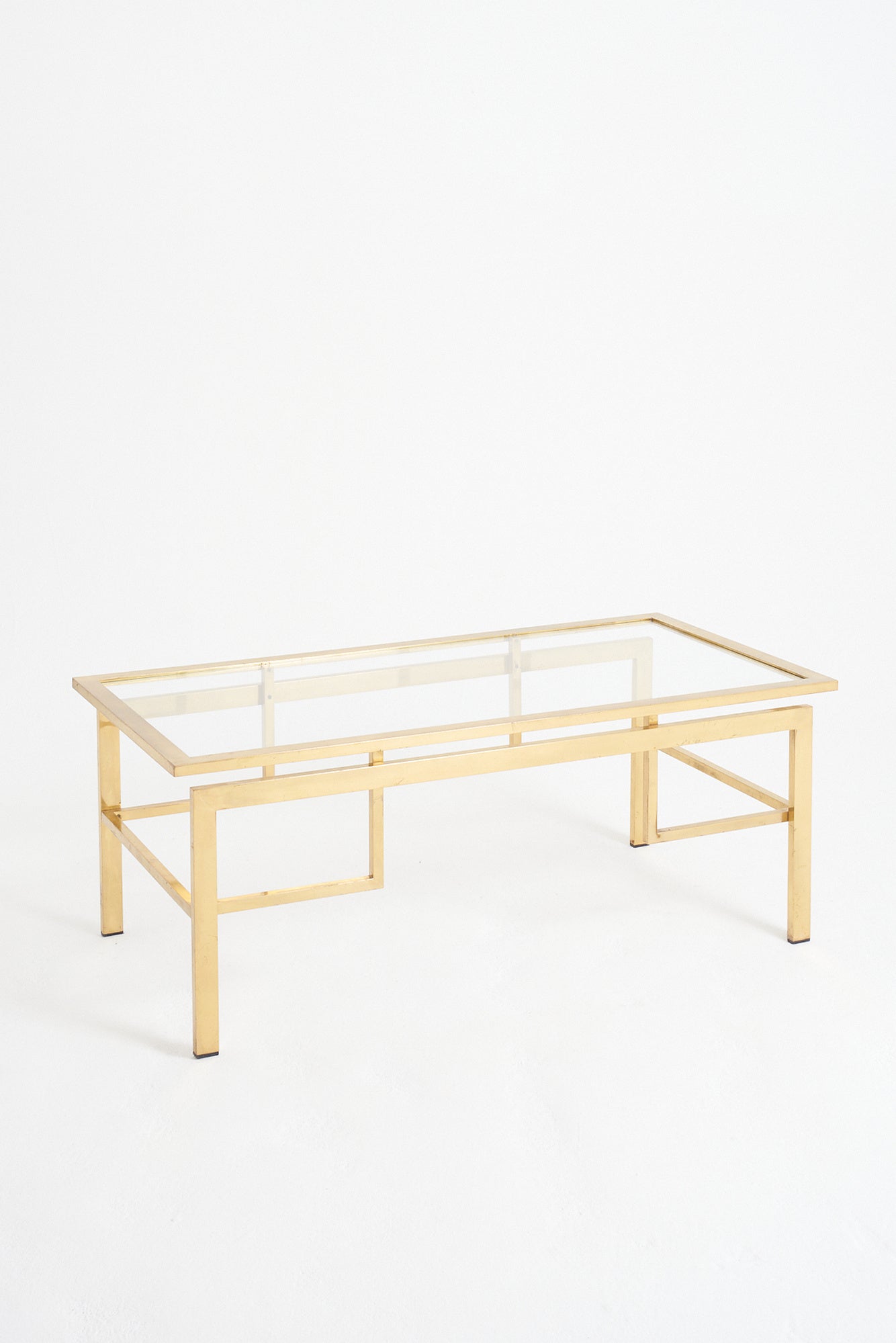 Mid-Century Brass Coffee Table