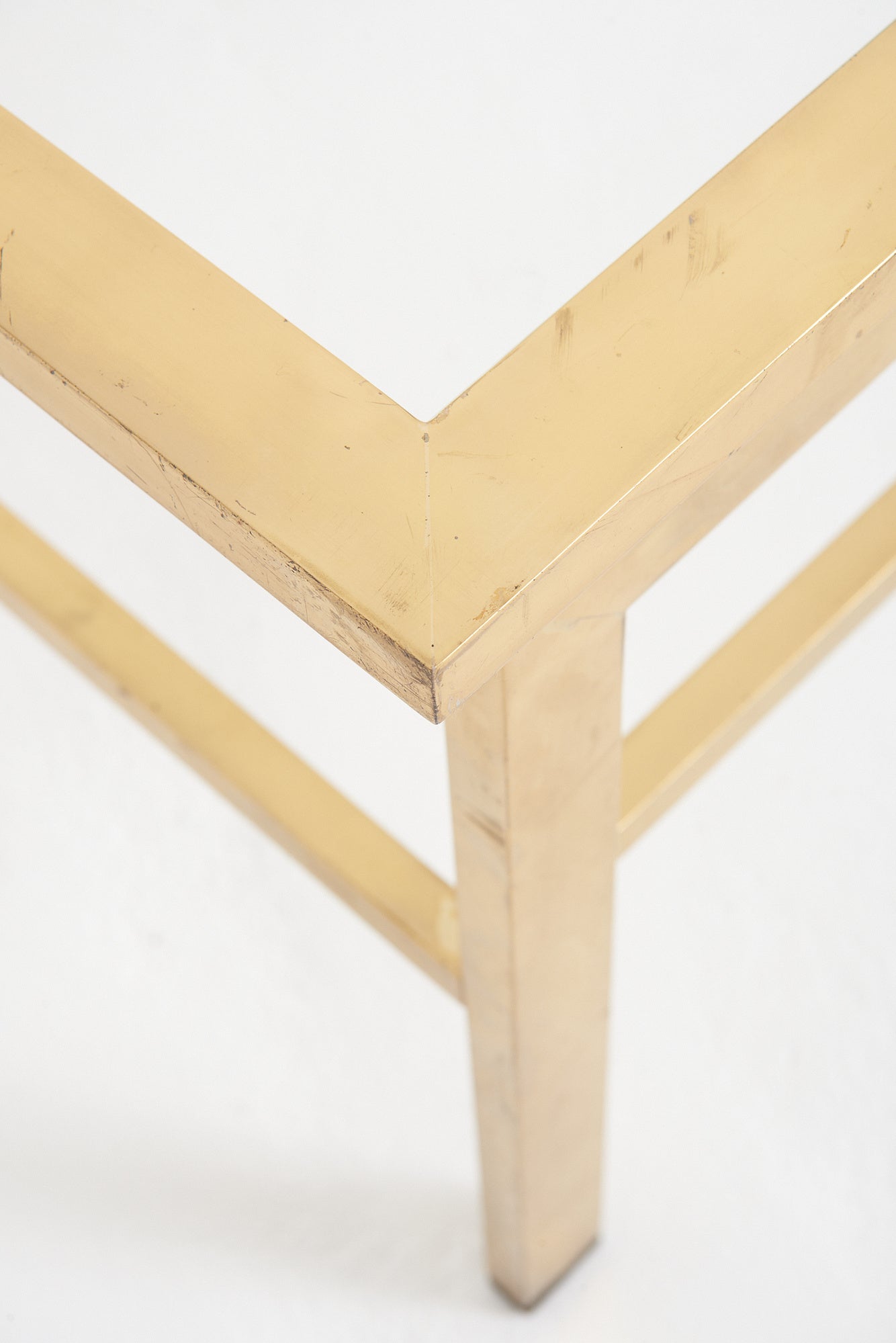 Mid-Century Brass Coffee Table