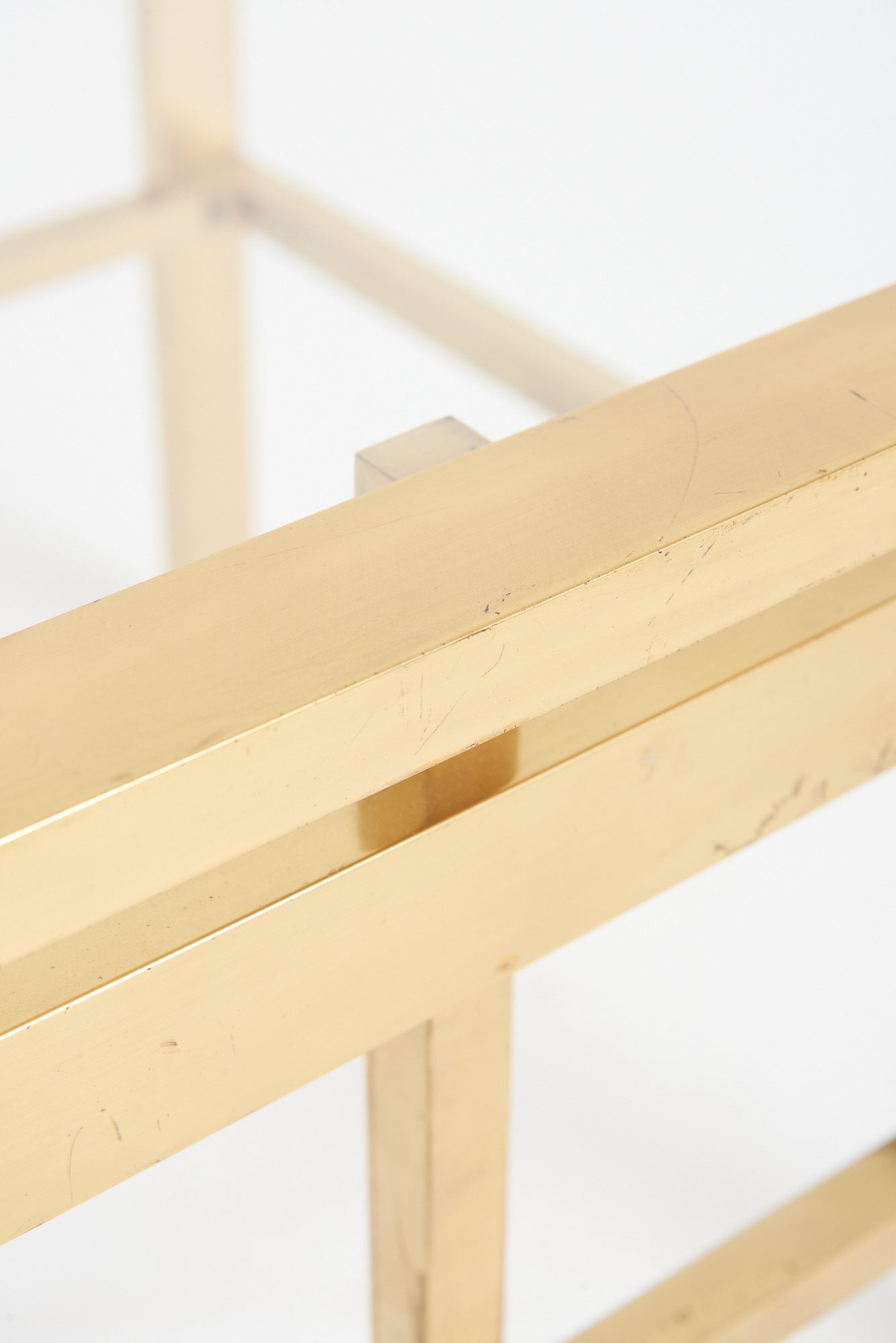 Mid-Century Brass Coffee Table