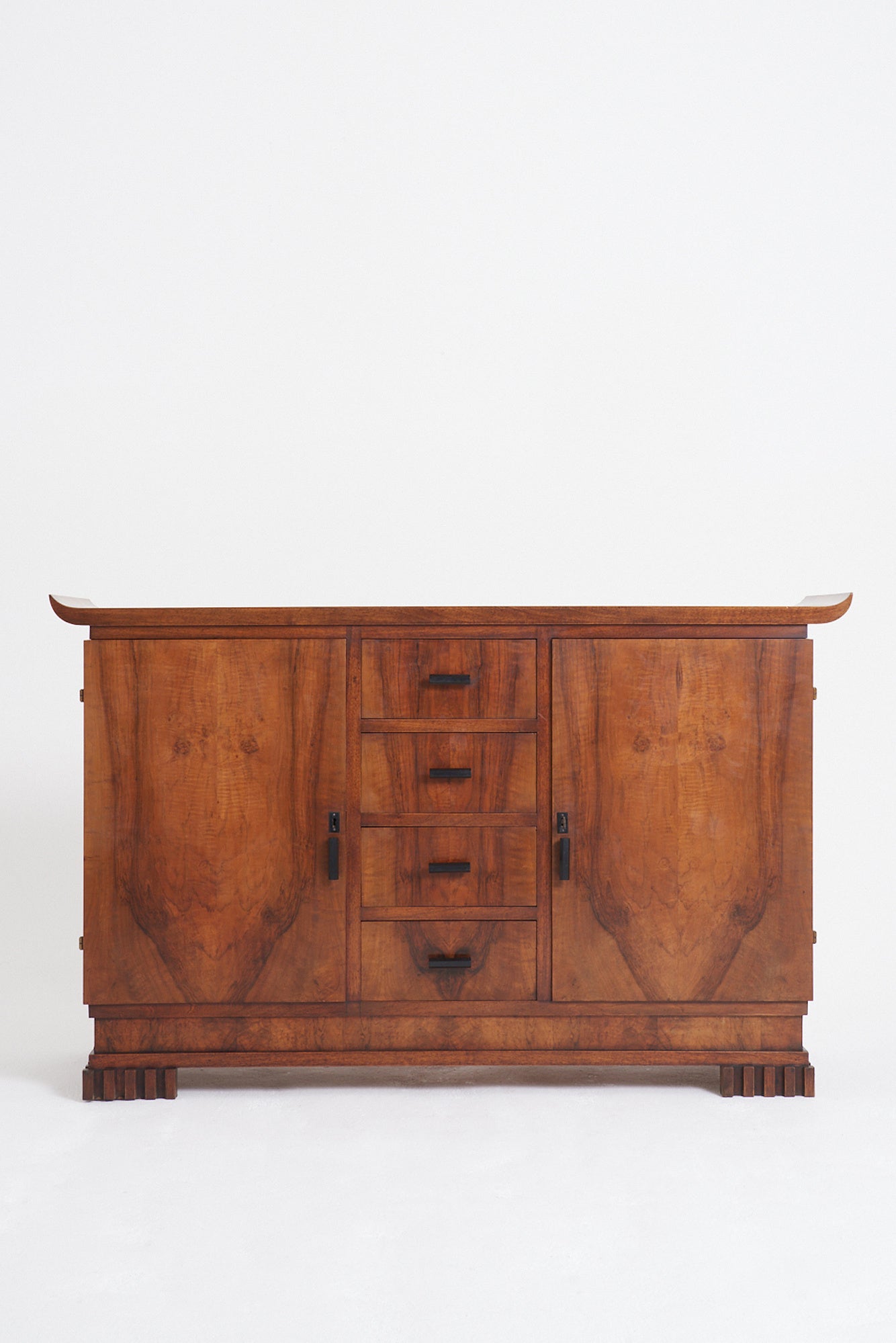 9052- Art Deco Walnut Cabinet