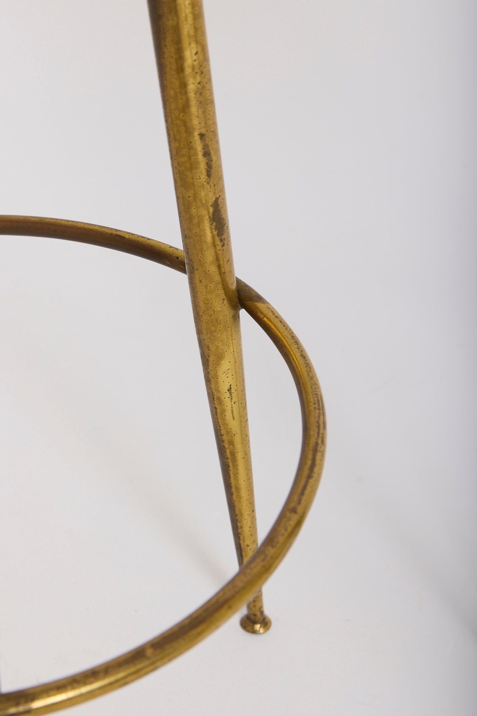 Pair of Brass Bar Stools