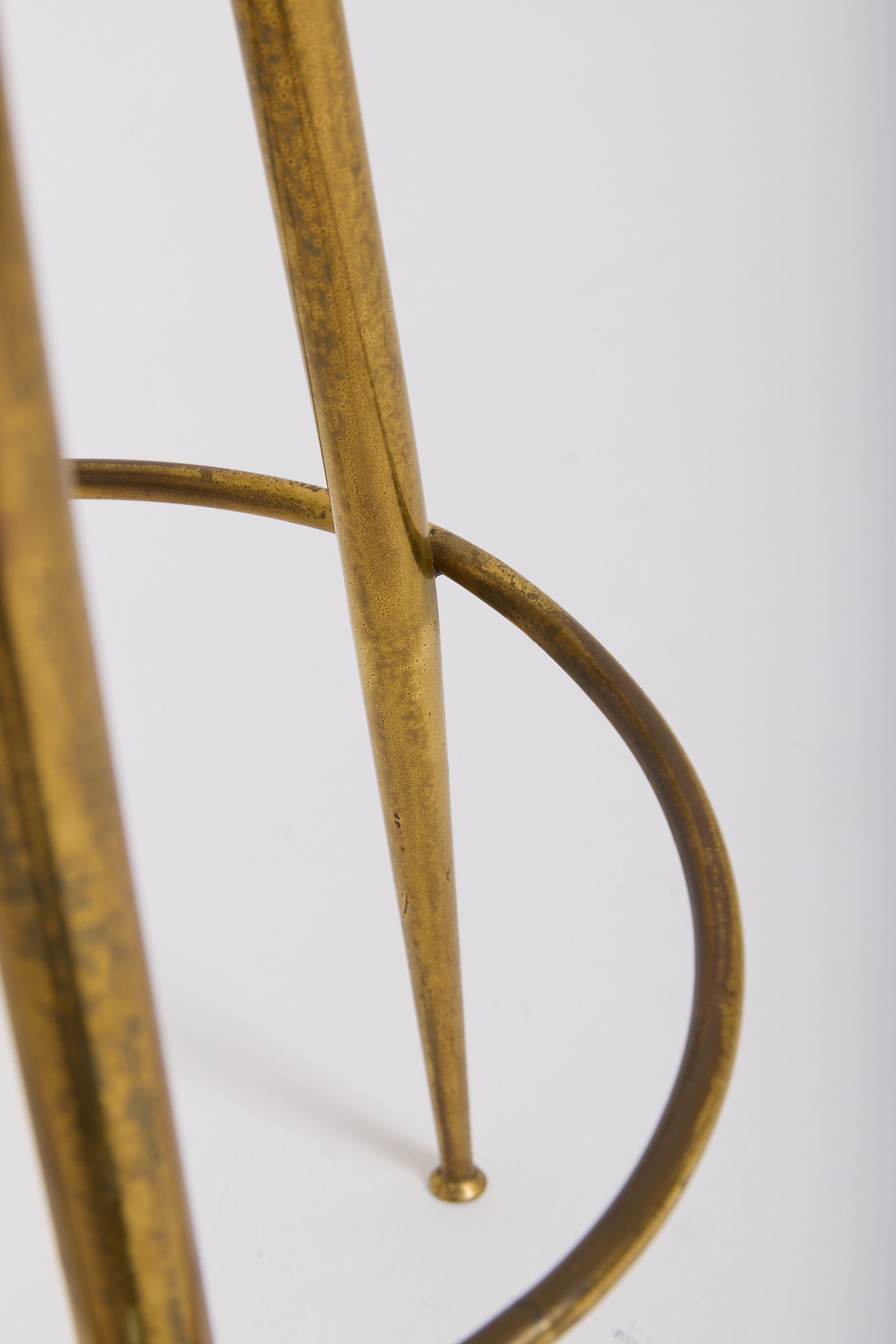 Pair of Brass Bar Stools