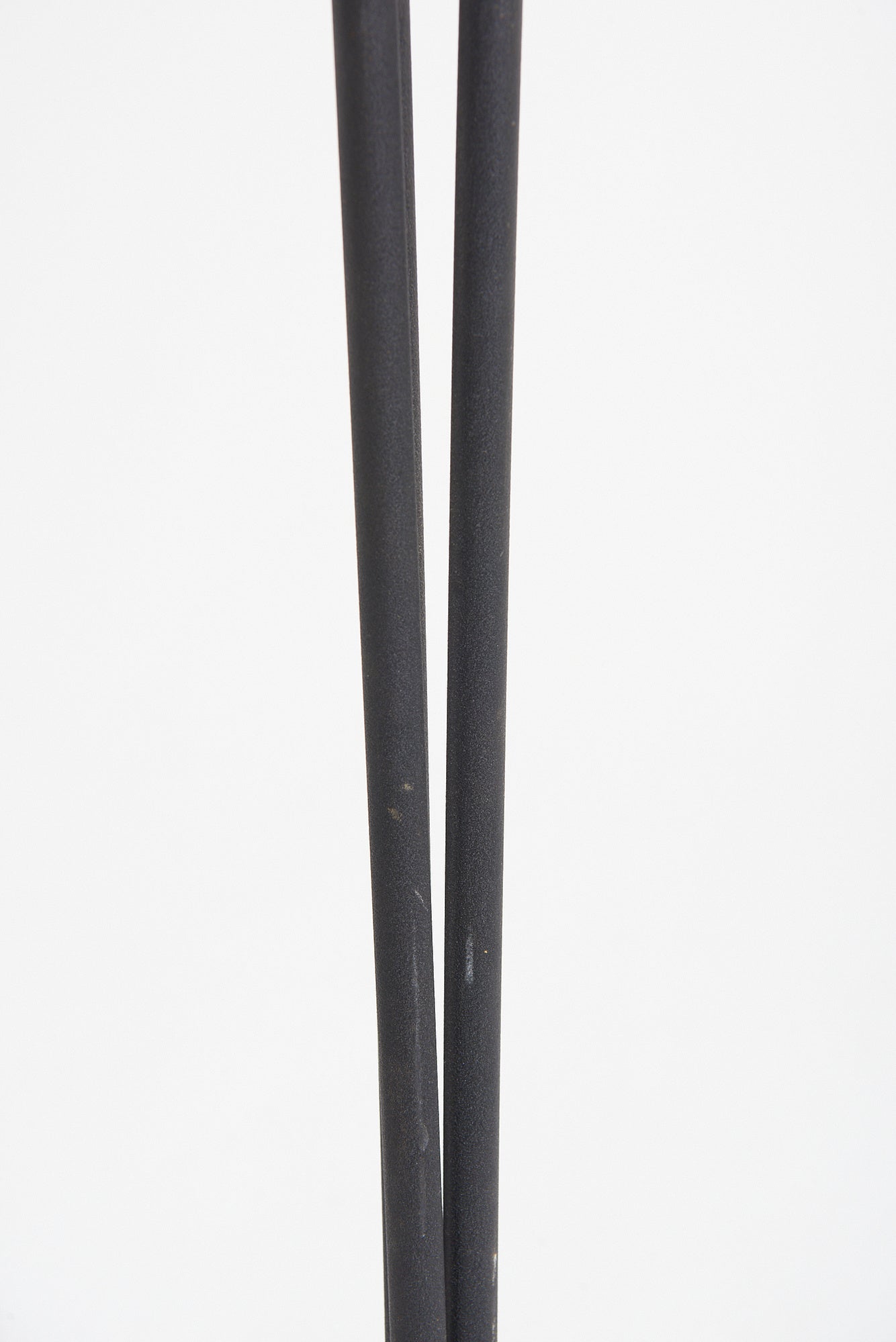 Mid-Century Black Enamelled Iron Floor Lamp