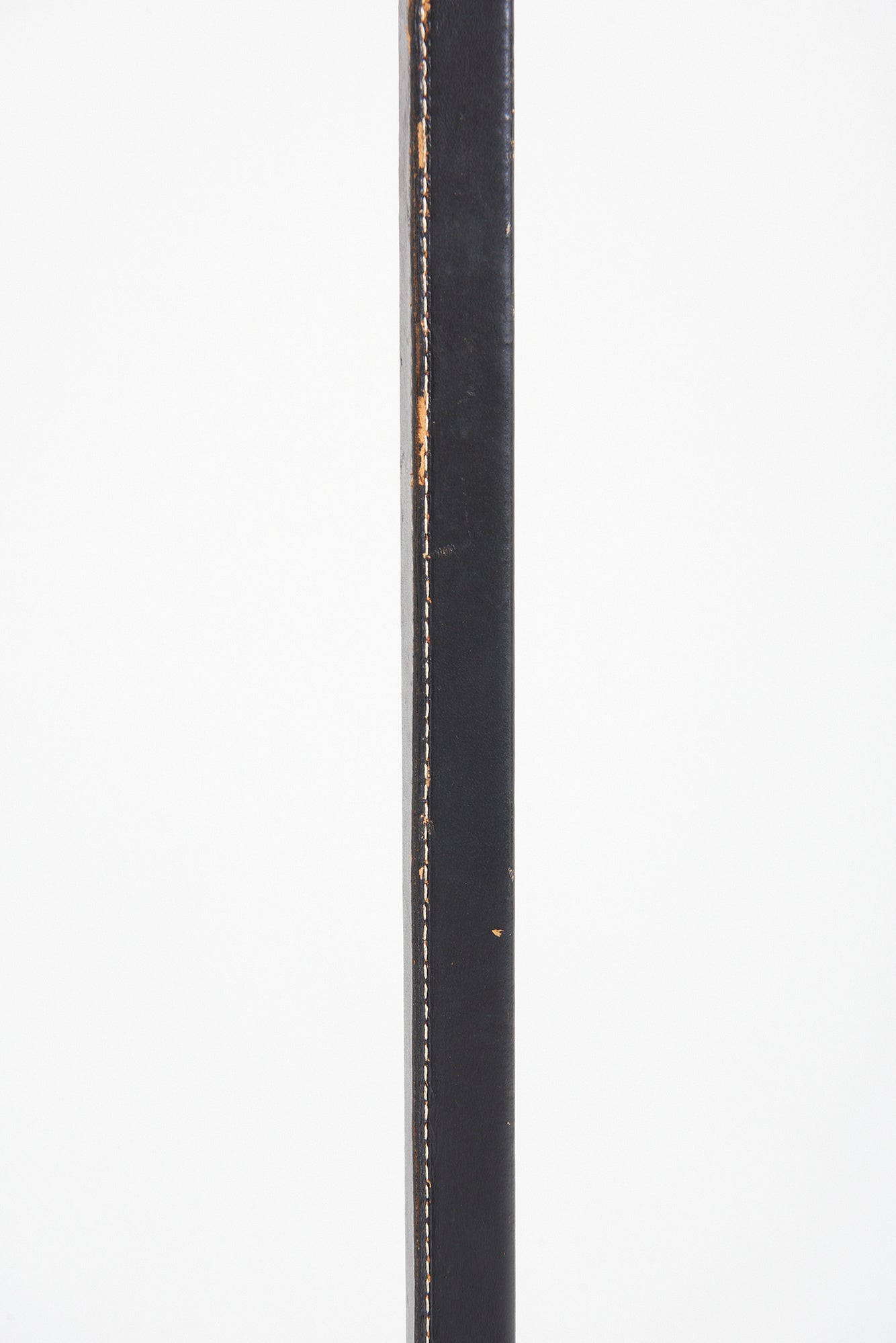 Pair of Mid-Century Black Leather Floor Lamps