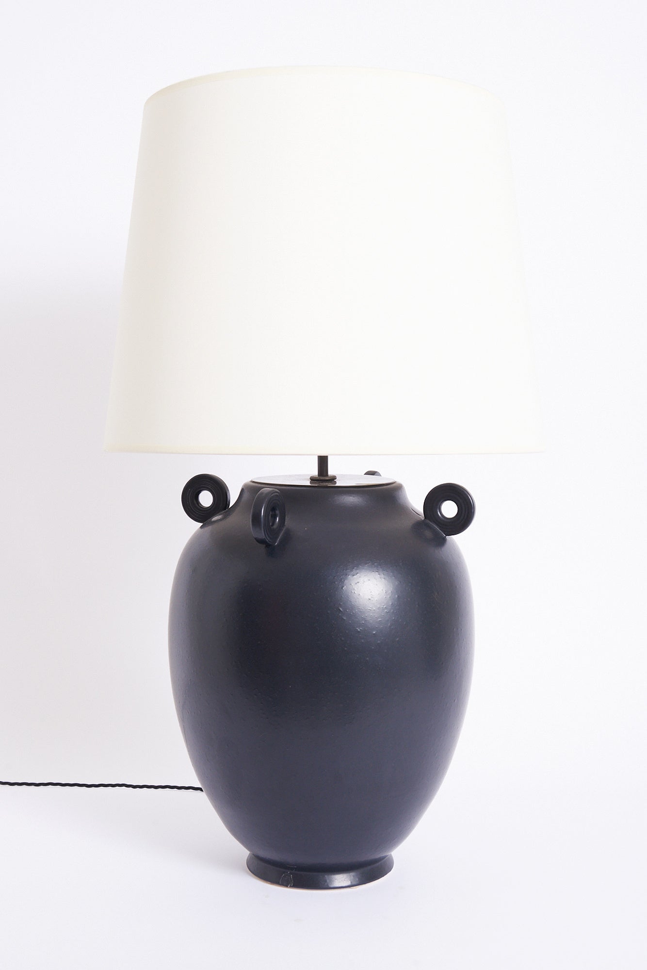 9097- Large Black Ceramic Table Lamp
