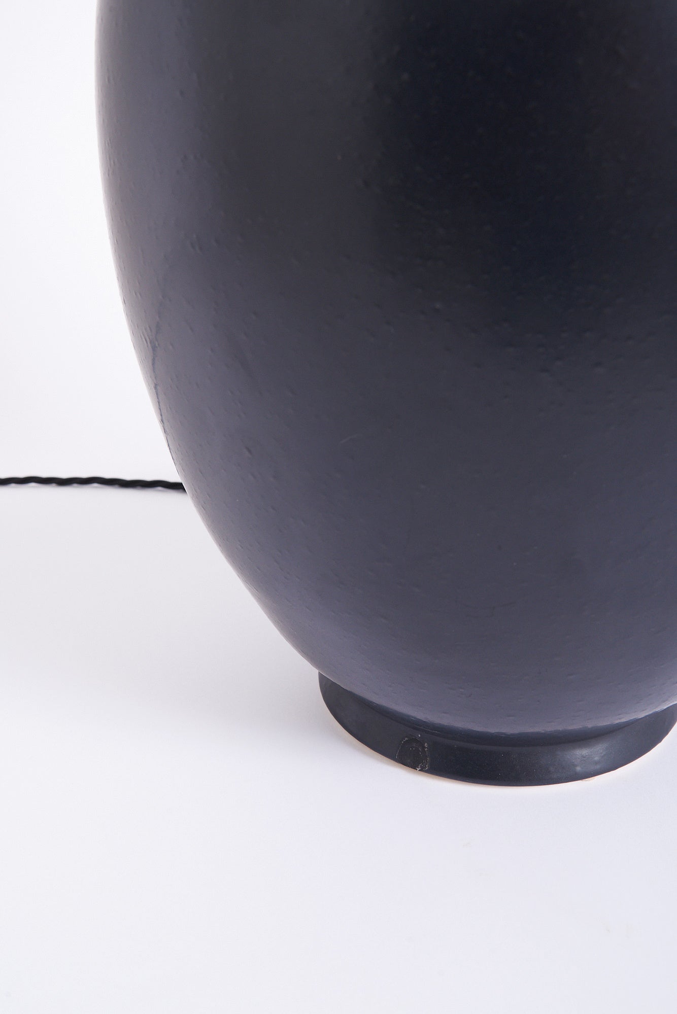 Large Black Ceramic Table Lamp