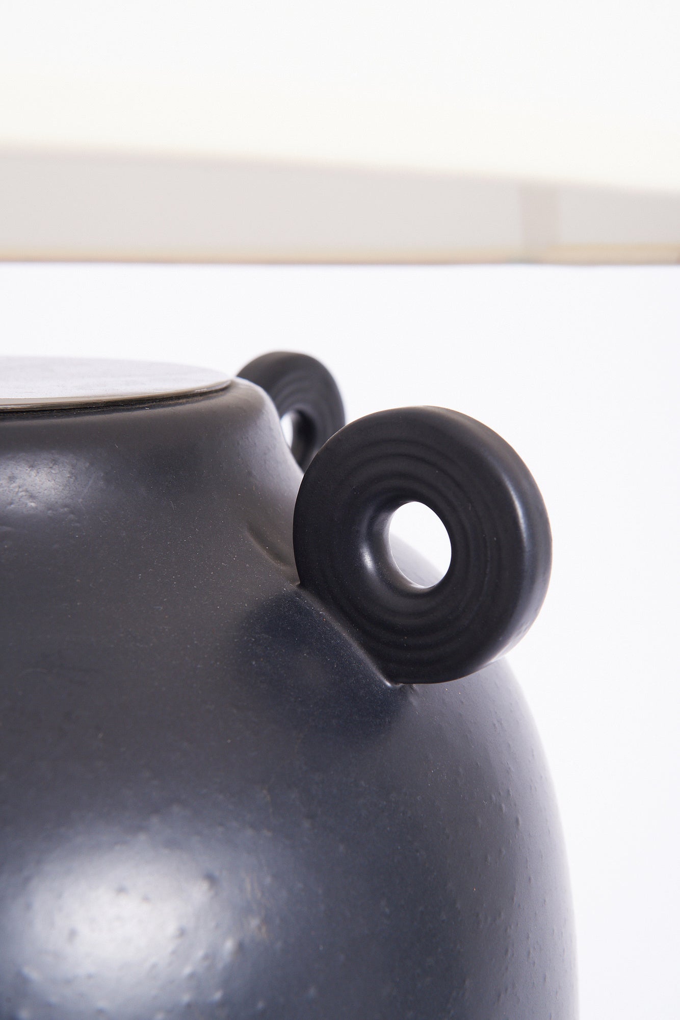 Large Black Ceramic Table Lamp