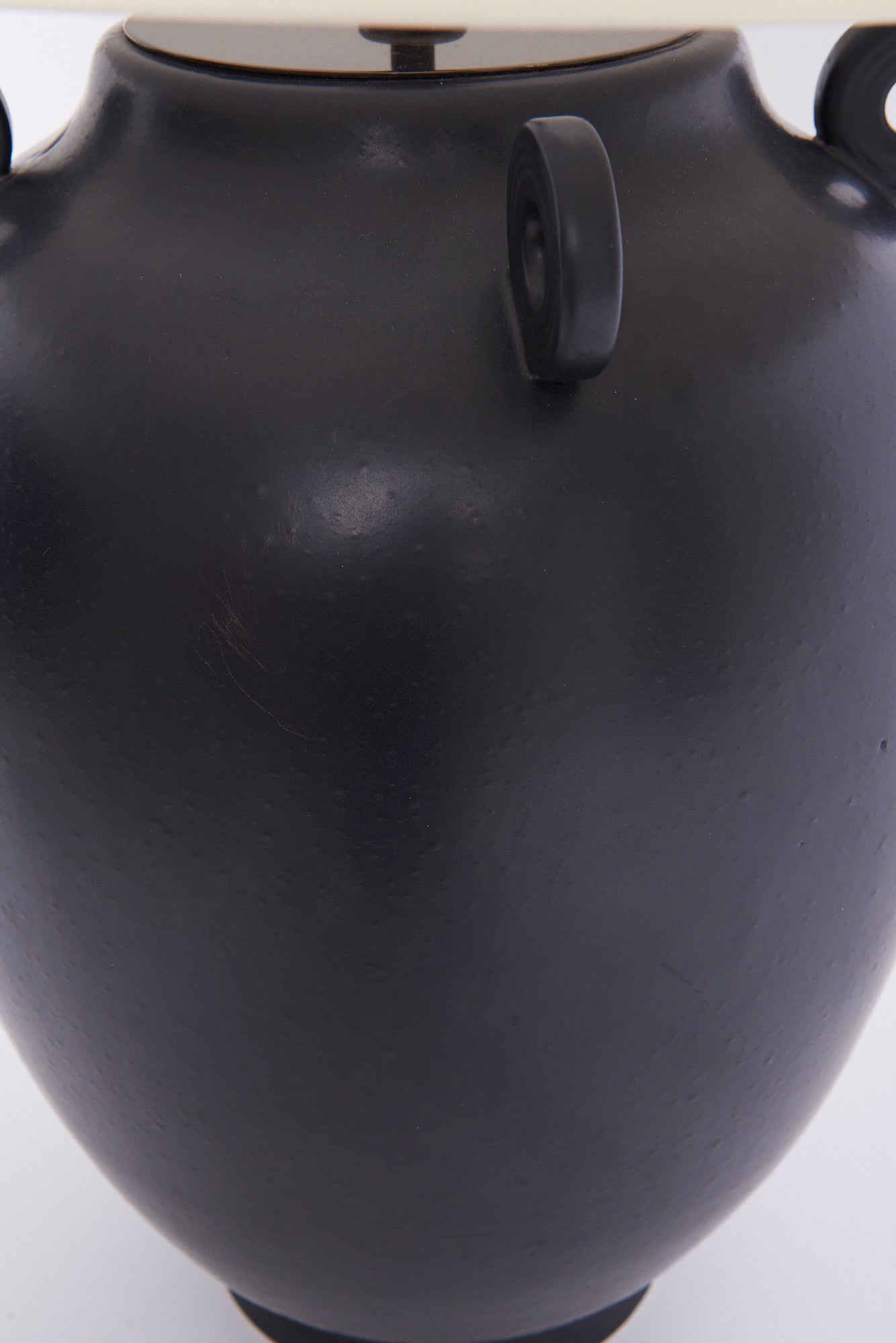 Large Black Ceramic Table Lamp