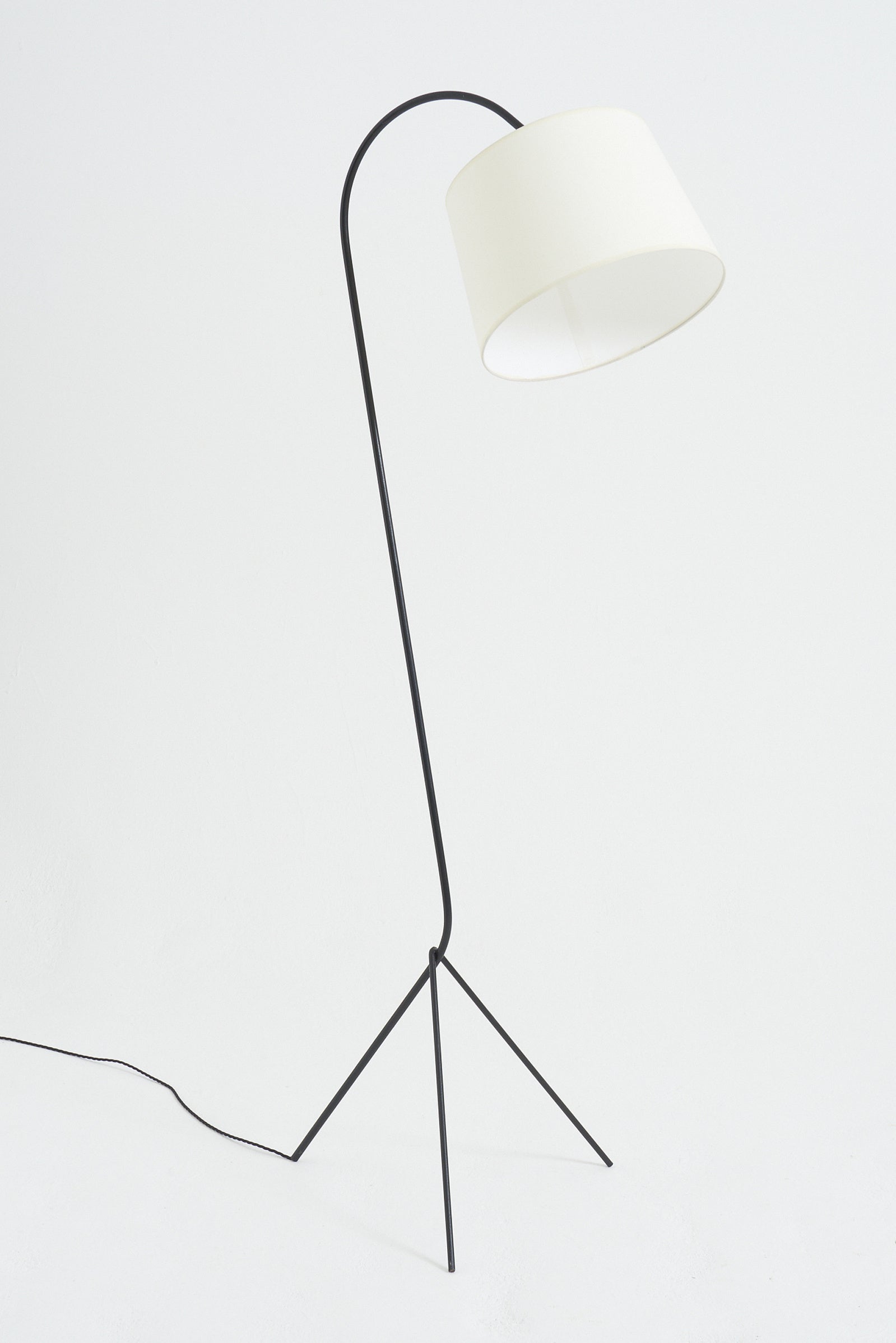 Mid-Century Black Floor Lamp
