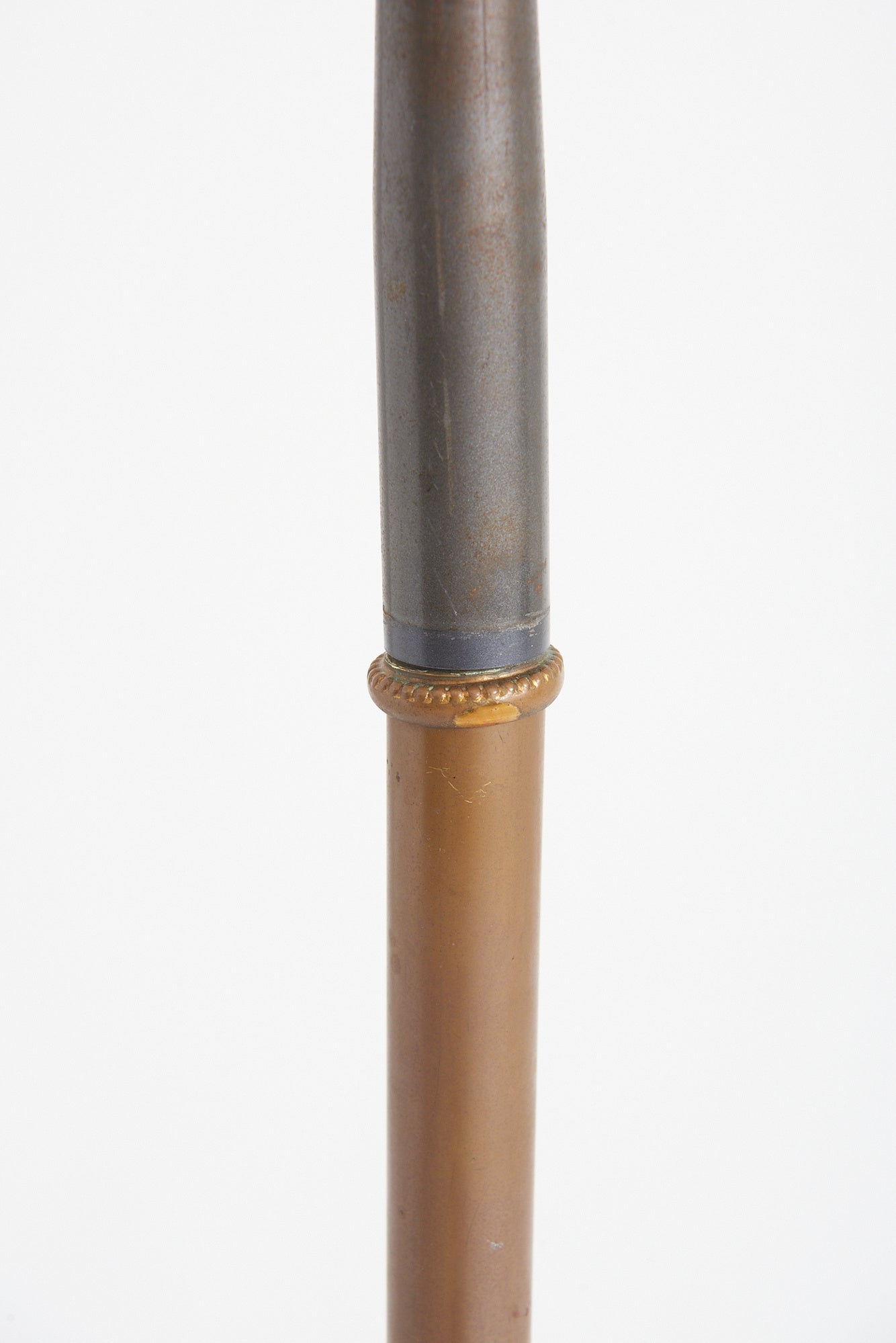 Mid-Century Brass and Gunmetal Floor Lamp