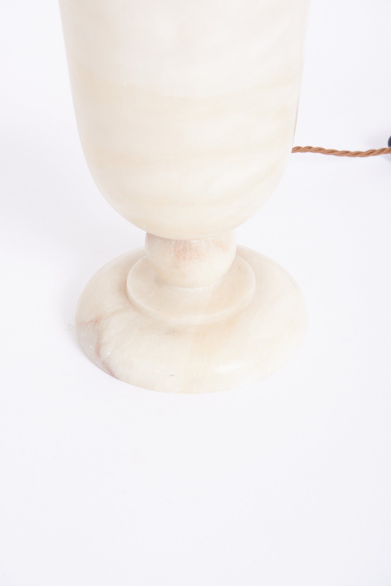 Pair of Art Deco Alabaster Urn Table Lamps