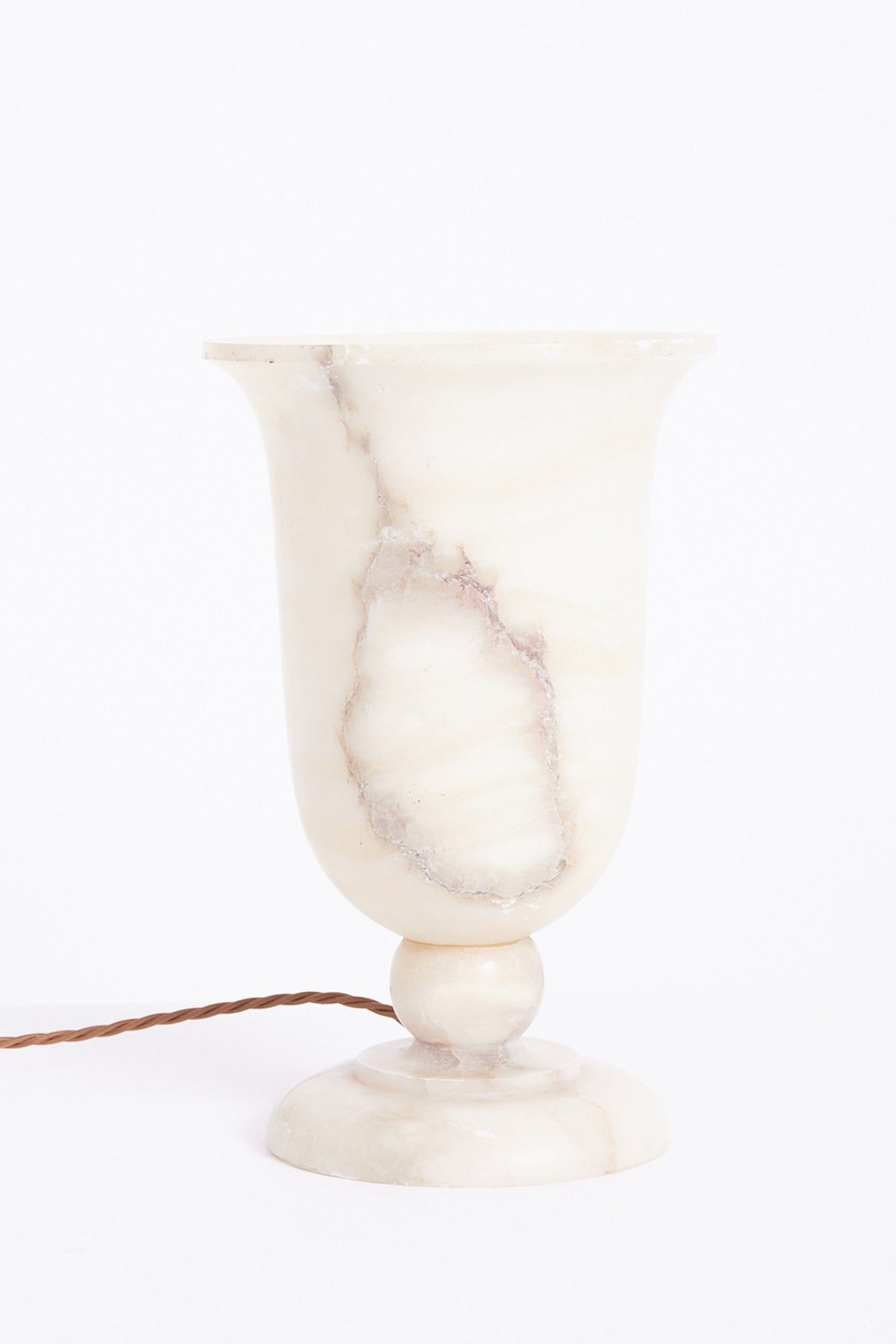 Pair of Art Deco Alabaster Urn Table Lamps