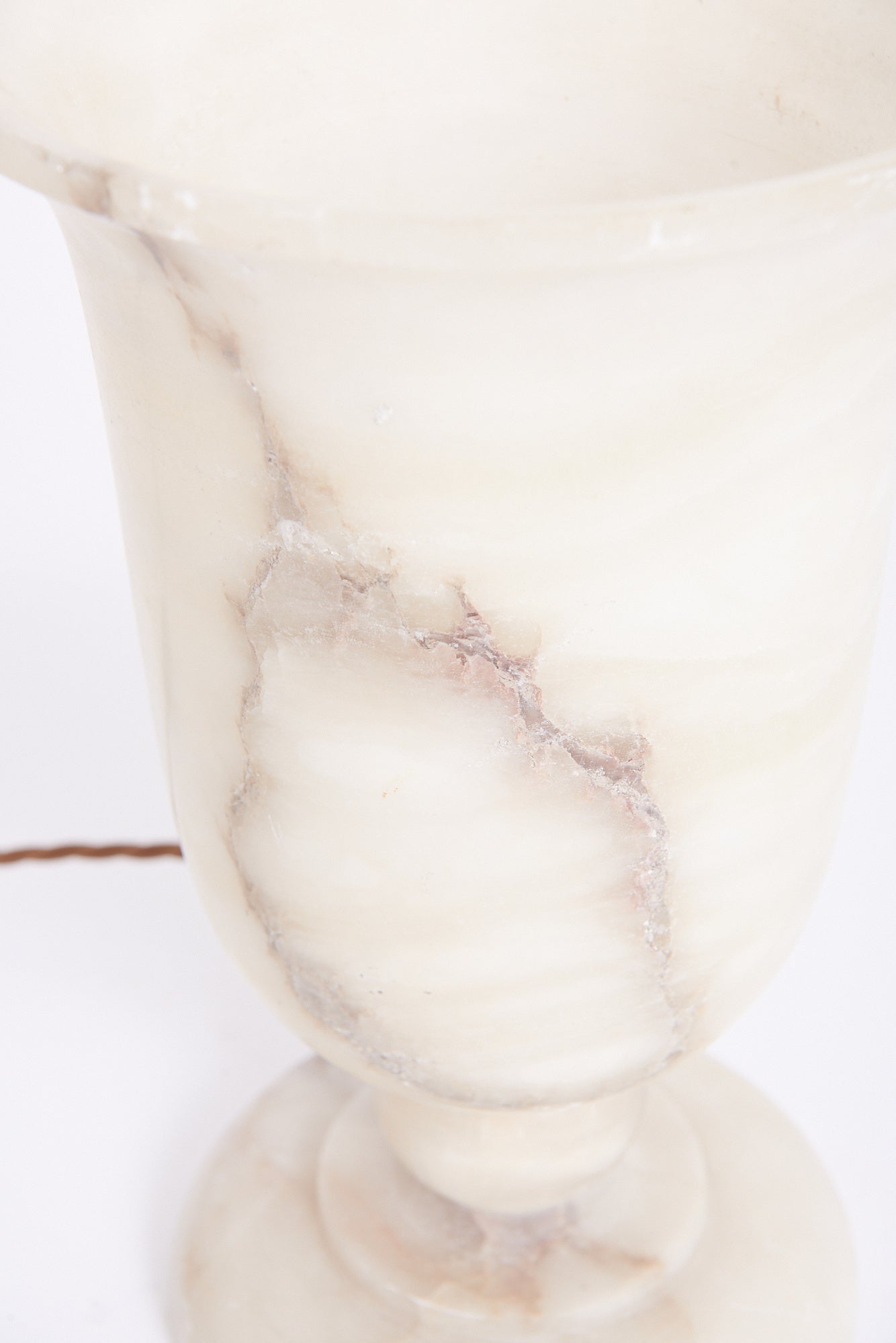 Pair of Art Deco Alabaster Urn Table Lamps