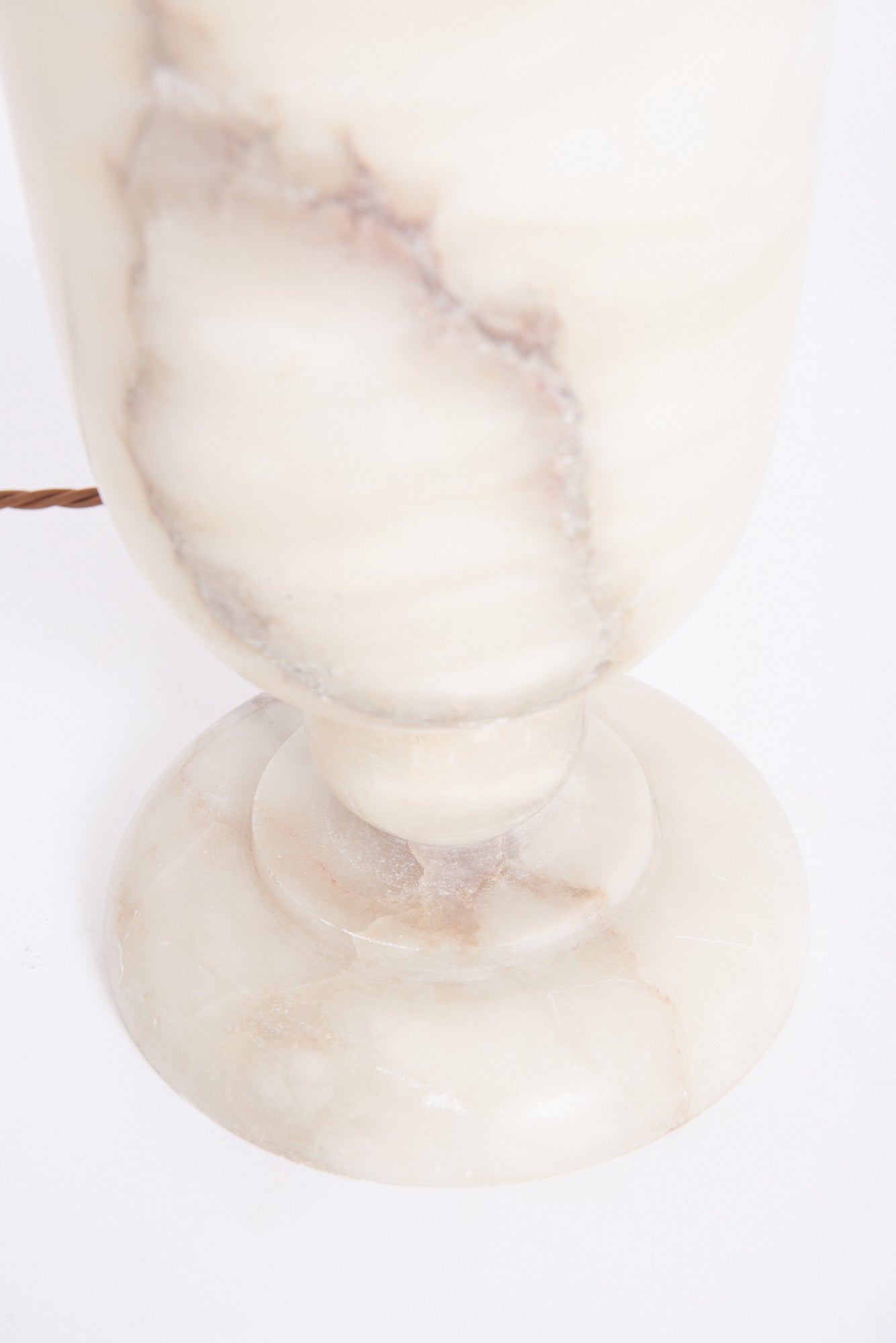 Pair of Art Deco Alabaster Urn Table Lamps