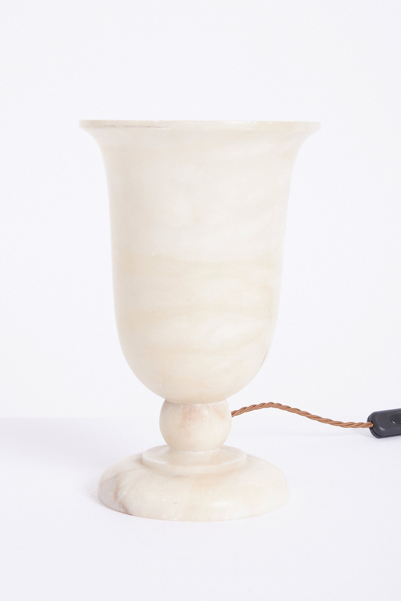 Pair of Art Deco Alabaster Urn Table Lamps