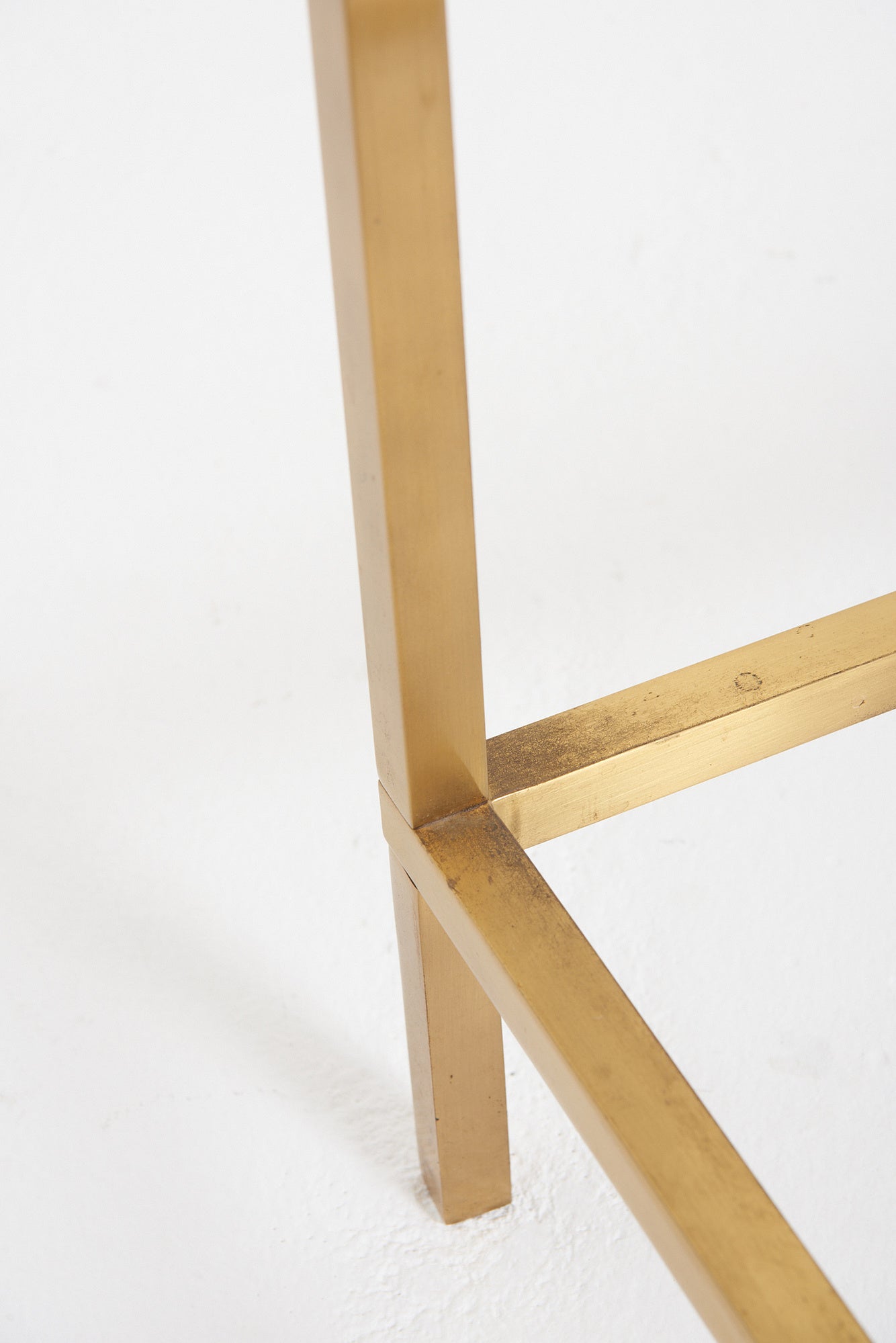 Mid-Century Brass Console Table