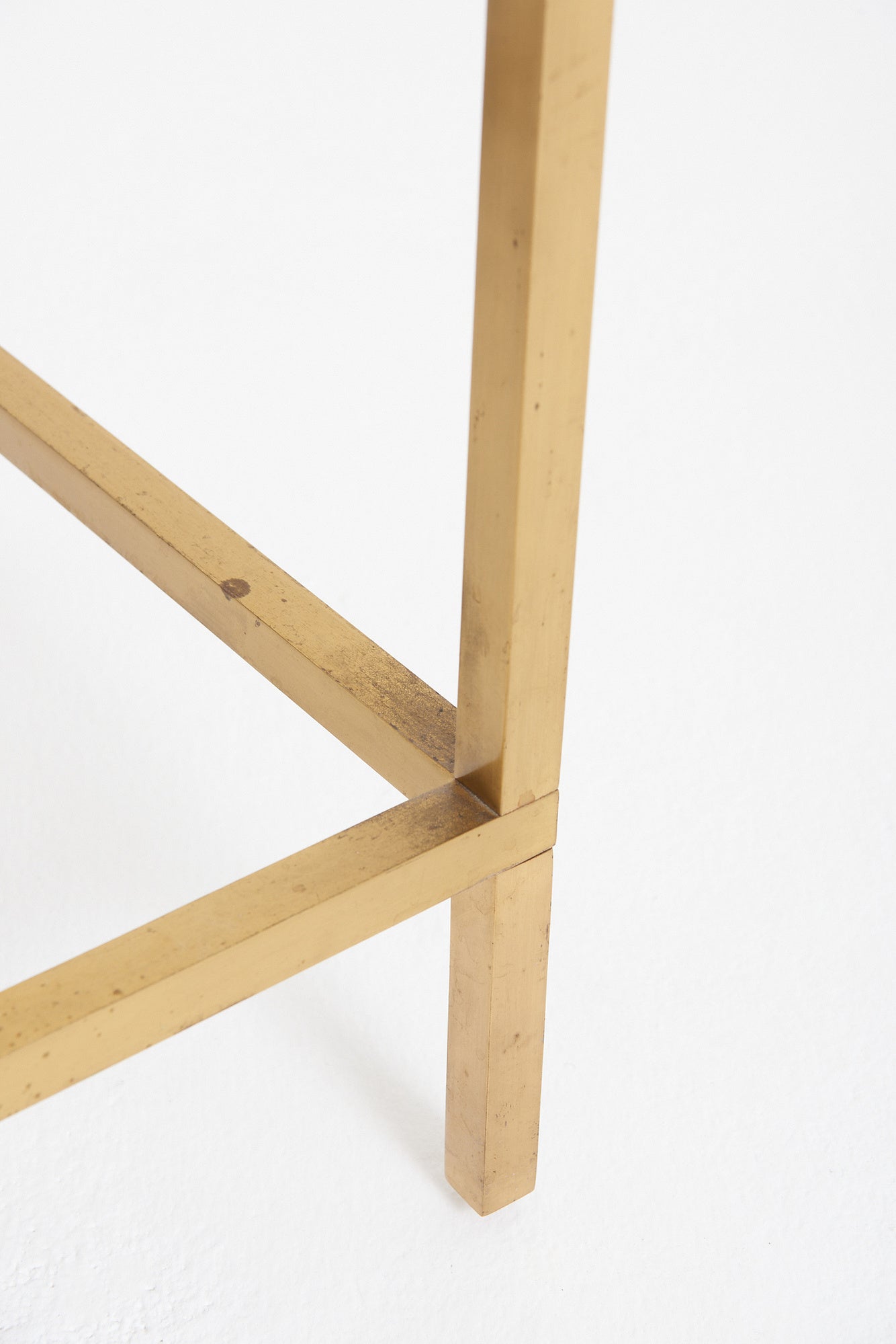 Mid-Century Brass Console Table