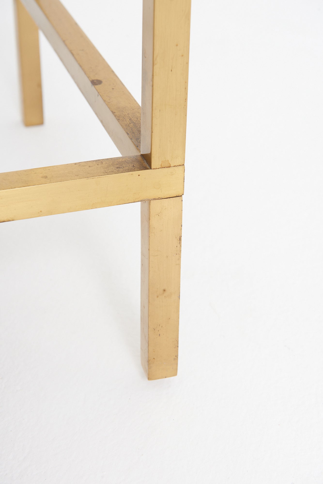 Mid-Century Brass Console Table