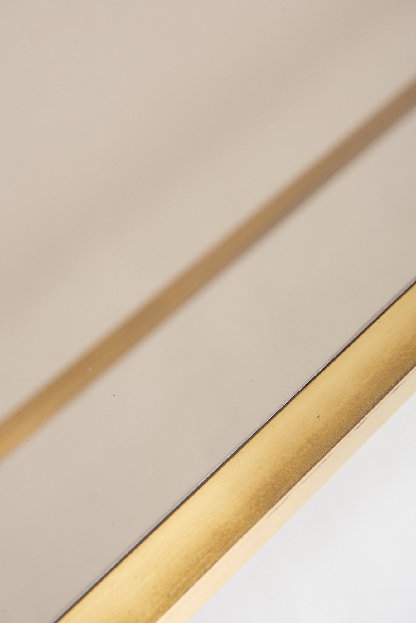 Mid-Century Brass Console Table