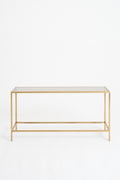9148- Mid-Century Brass Console Table