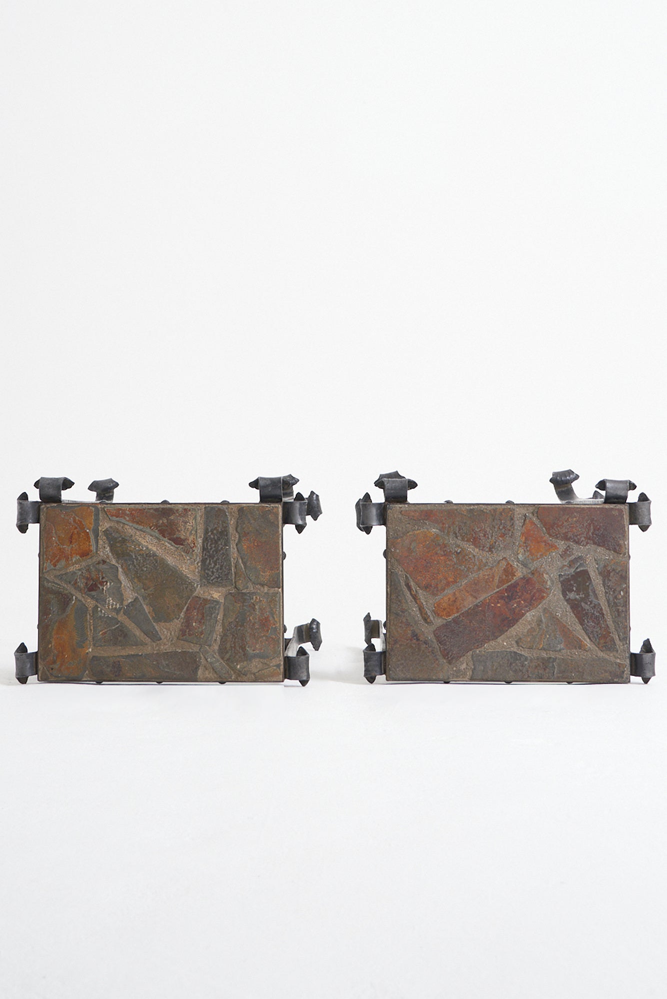 Pair of Wrought Iron Side Tables - Console Tables