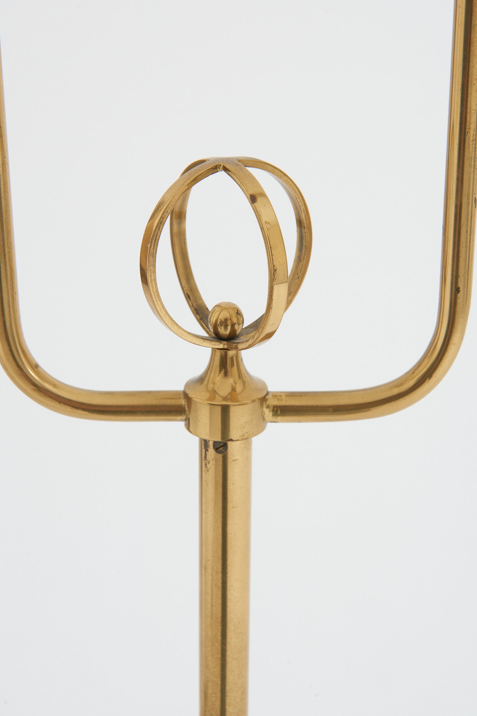 Mid-Century Brass Floor Lamp