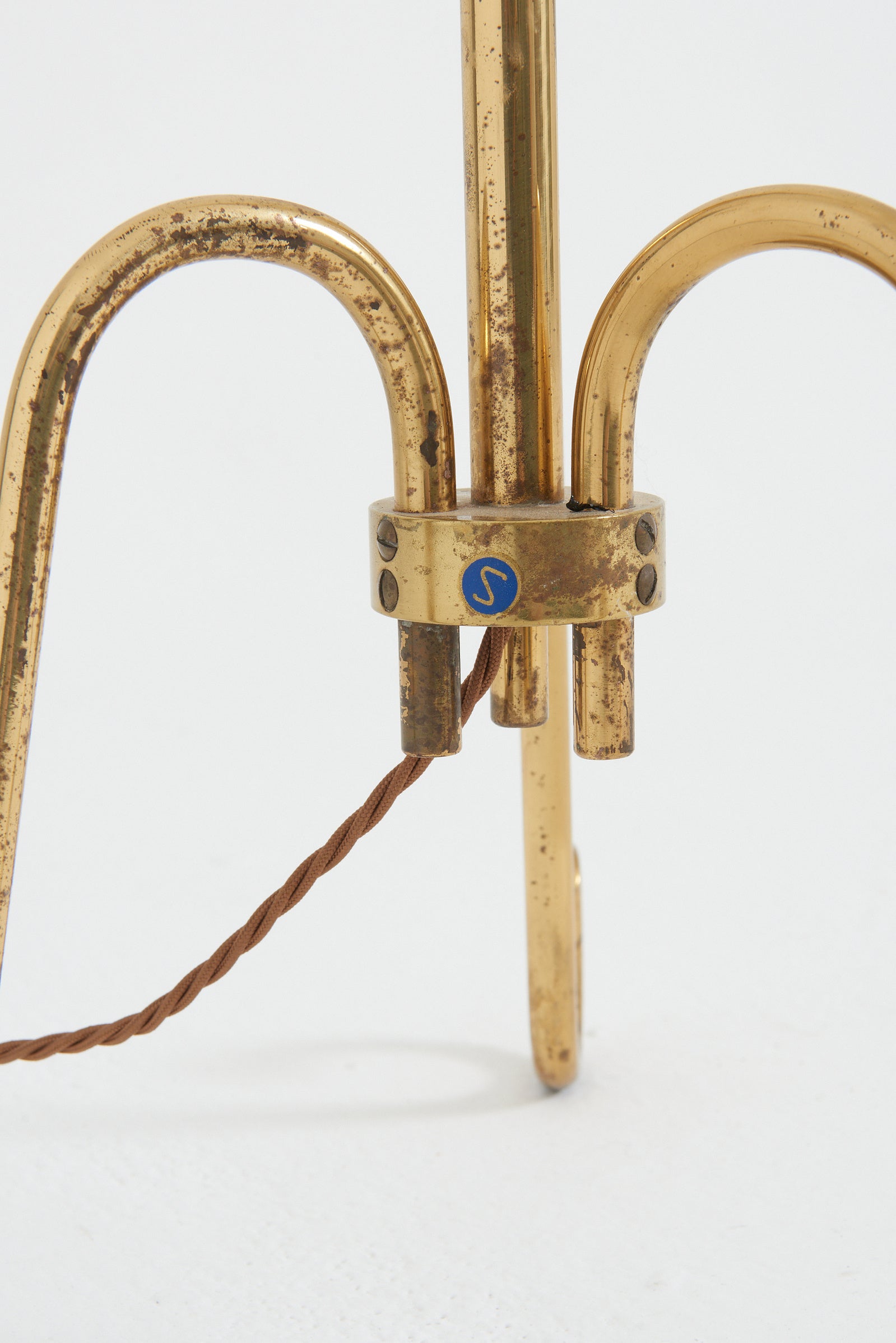 Mid-Century Brass Floor Lamp