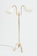 9174- Mid-Century Brass Floor Lamp